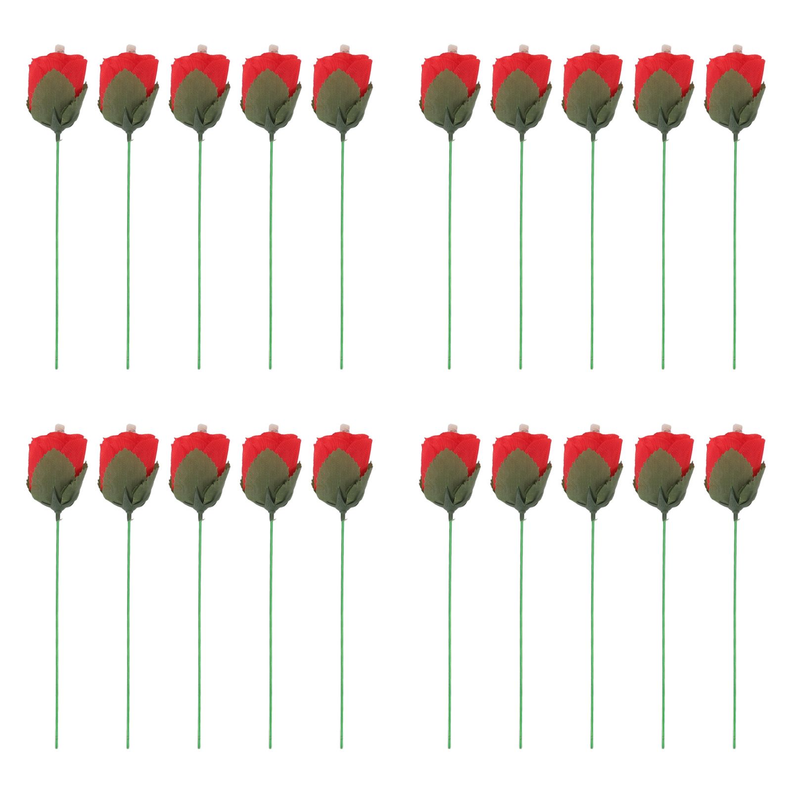 20 Pcs Flame Appearing Rose Exquisite Flower Rose Tricks Toys Professional Magician Props for Parties Performances - Image 1