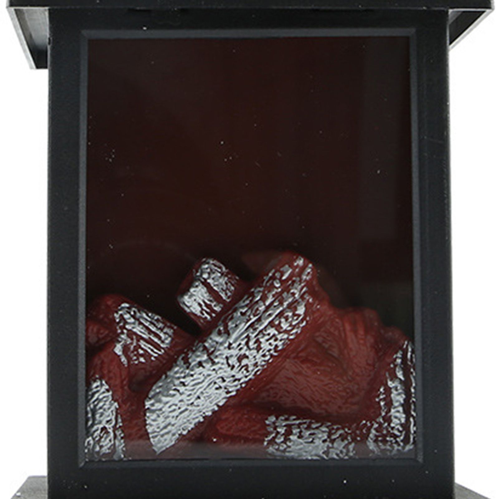 LED Flame Lantern Light Fashionable Retro Lantern Hanging Lamp for Christmas Decoration Square Flame Lamp, M - Image 8