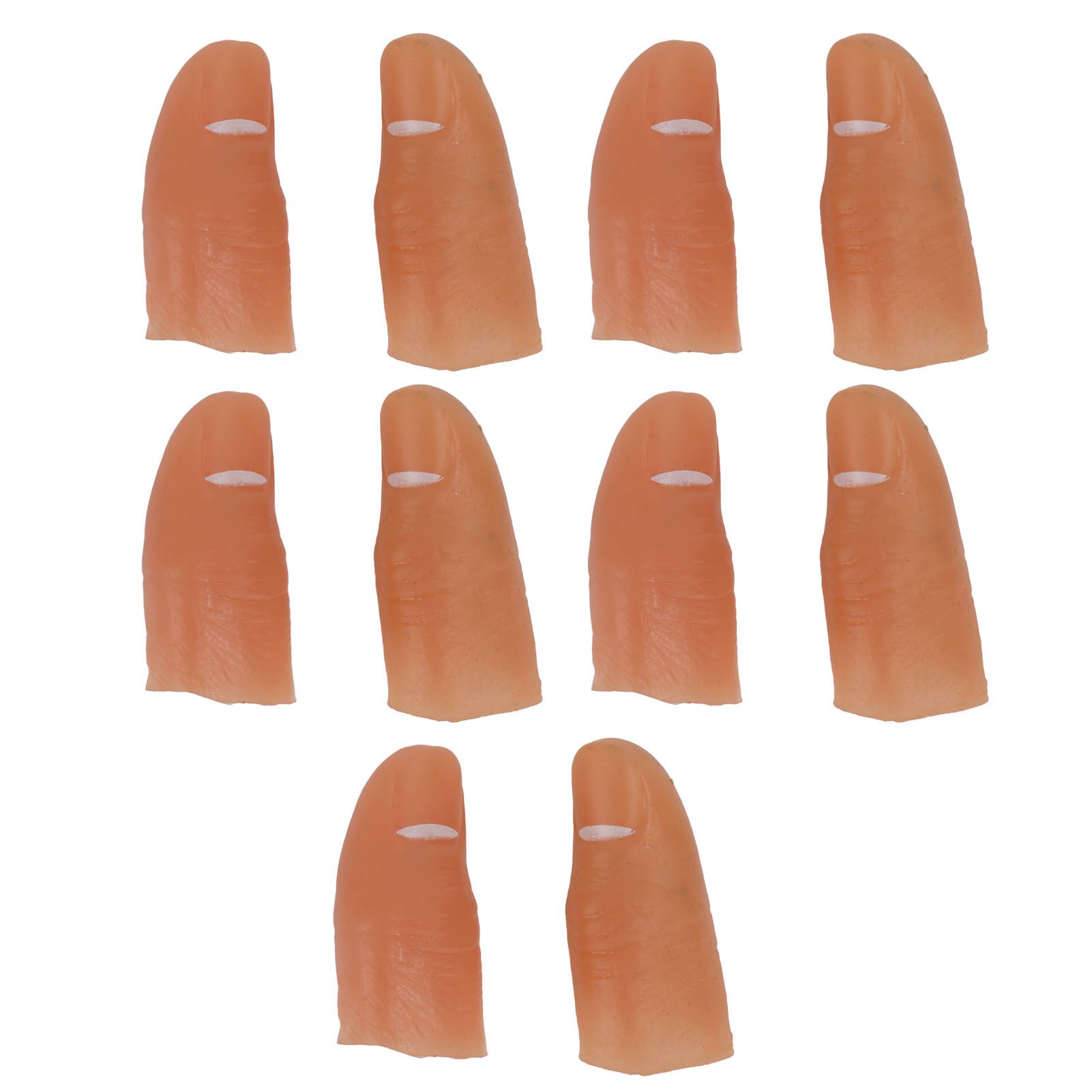 5 Pair Finger Light Up Thumb for Adults Battery Powered LED Light Simple Operation Fake Finger Lights for Halloween Blue - Image 1