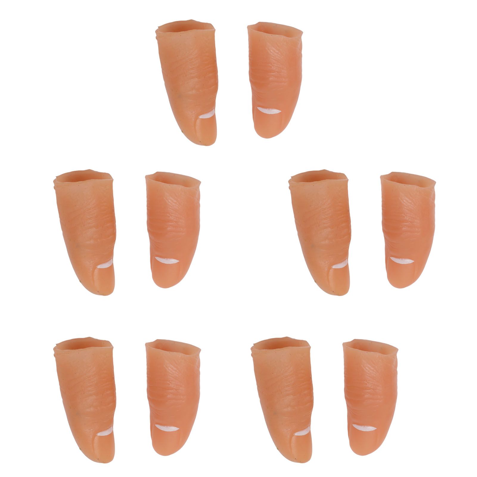 5 Pair Finger Light Up Thumb for Adults Battery Powered LED Light Simple Operation Fake Finger Lights for Halloween Blue - Image 5
