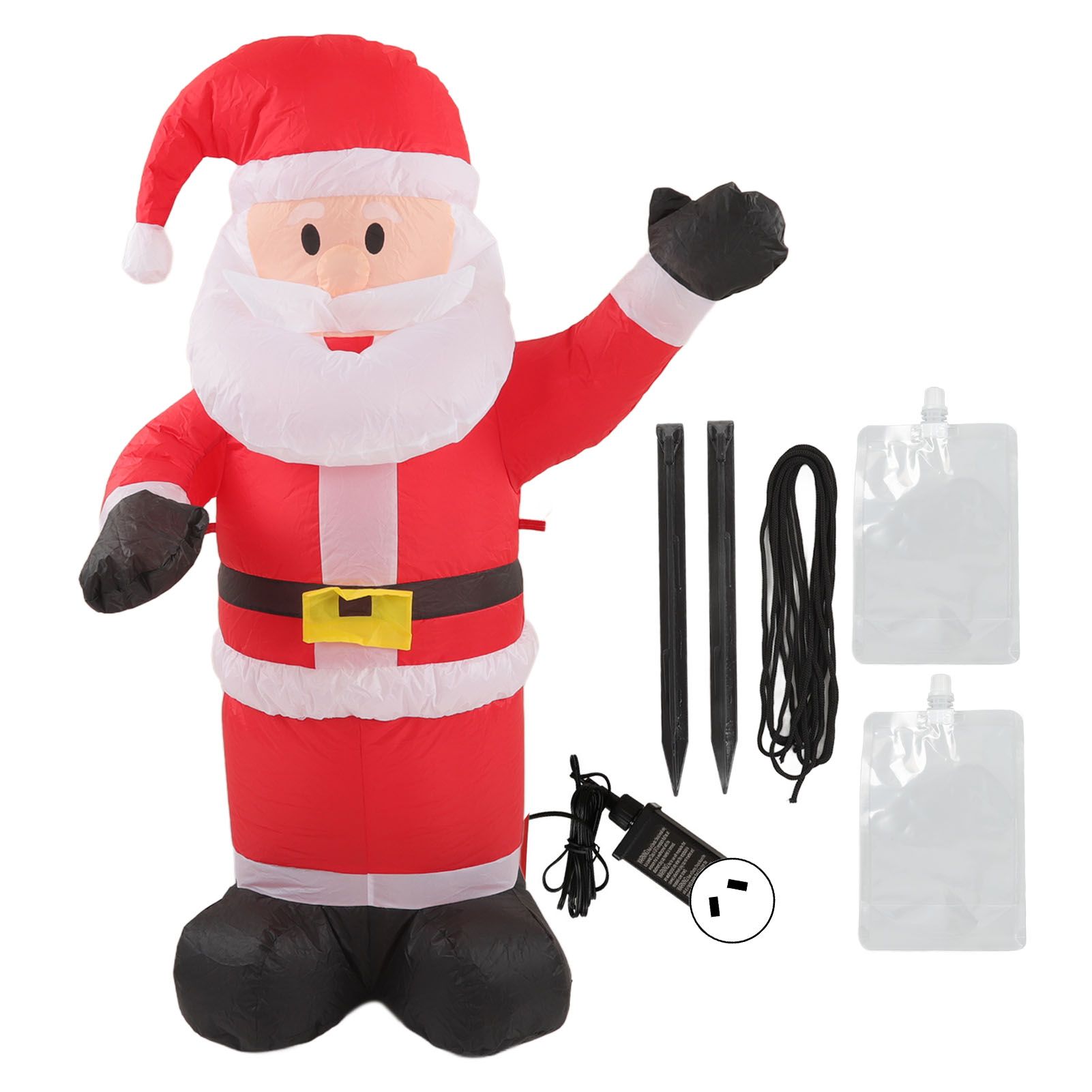 Christmas Inflatable Santa Waterproof Tear Resistance Inflatable Santa Decoration with LED Lights 100-240V AU Plug - Image 1