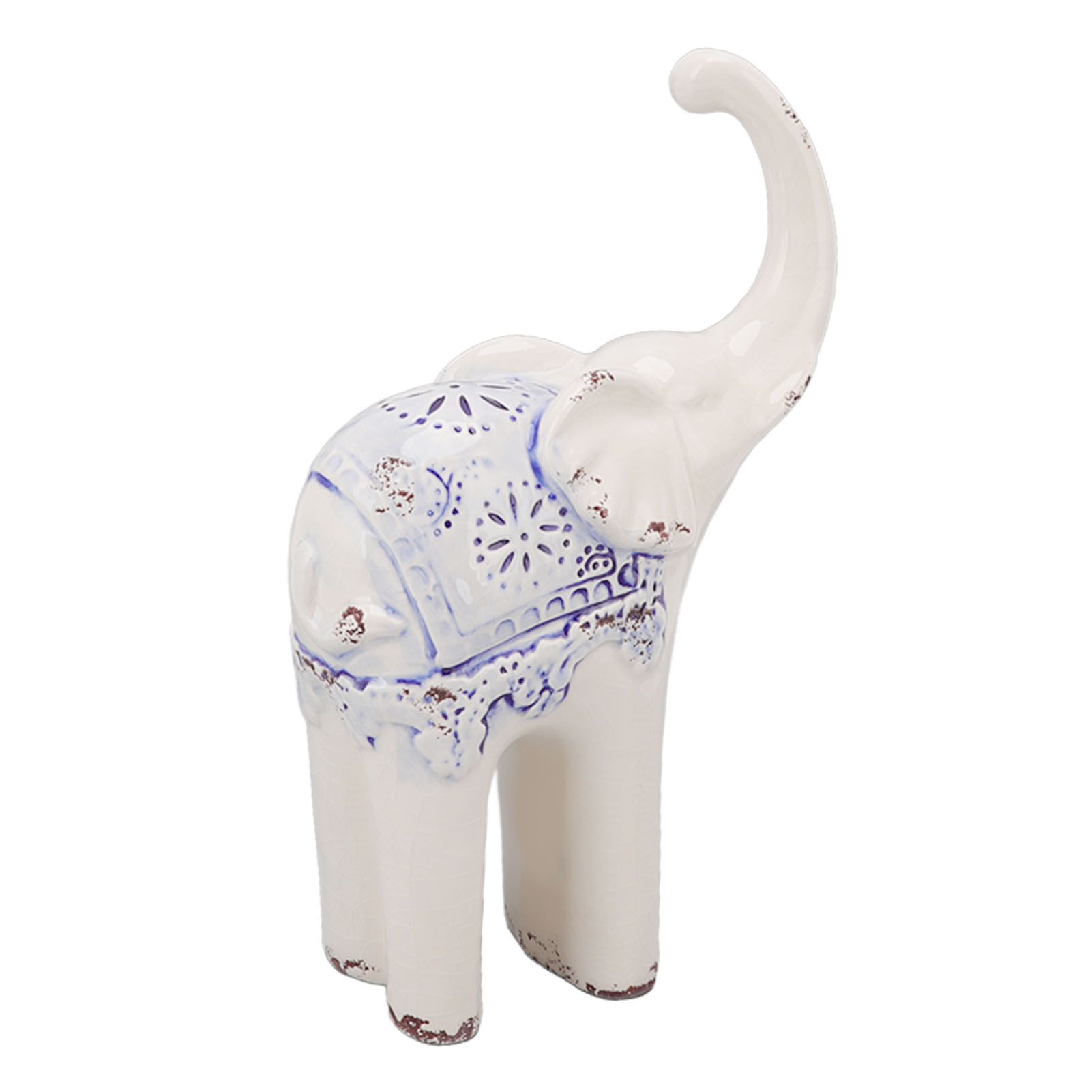 Elephant Ceramic Decor Safe Round Slippy Exquisite Porcelain Elephant Sculpture for Home Office Ornament S - Image 6