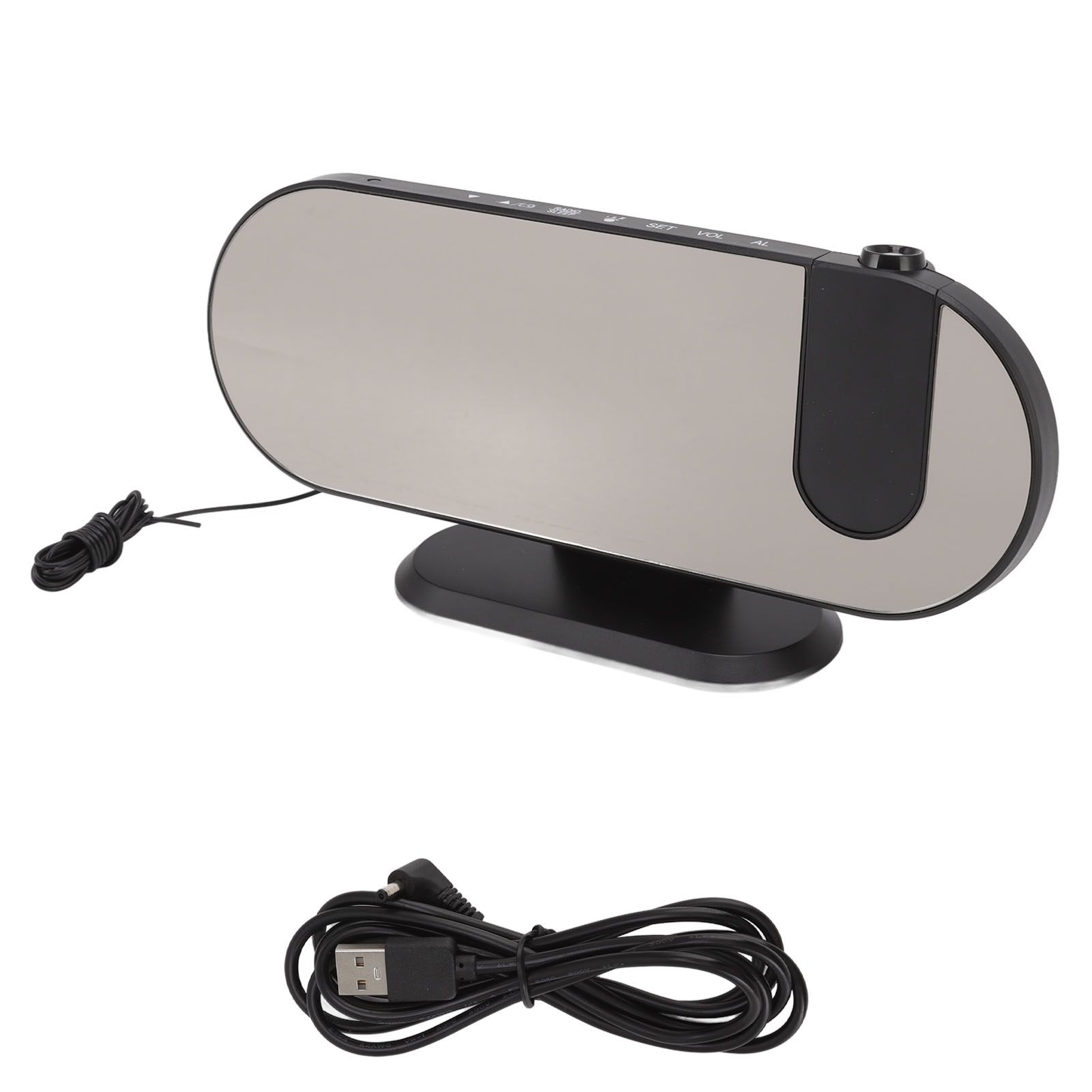 Projection Alarm Clock USB Powered Mirror Display Design High Brightness LED Light Source Ceiling Digital Alarm Clock - Image 1