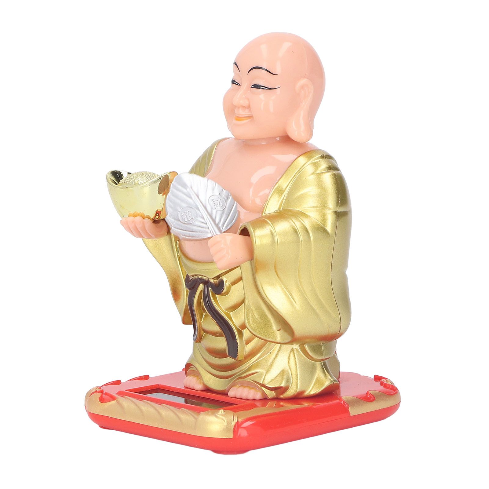 Standing Maitreya Buddha Solar Ornaments Light Energy Sensing Buddha Statue Decoration for Office Home Car Gift Small - Image 4