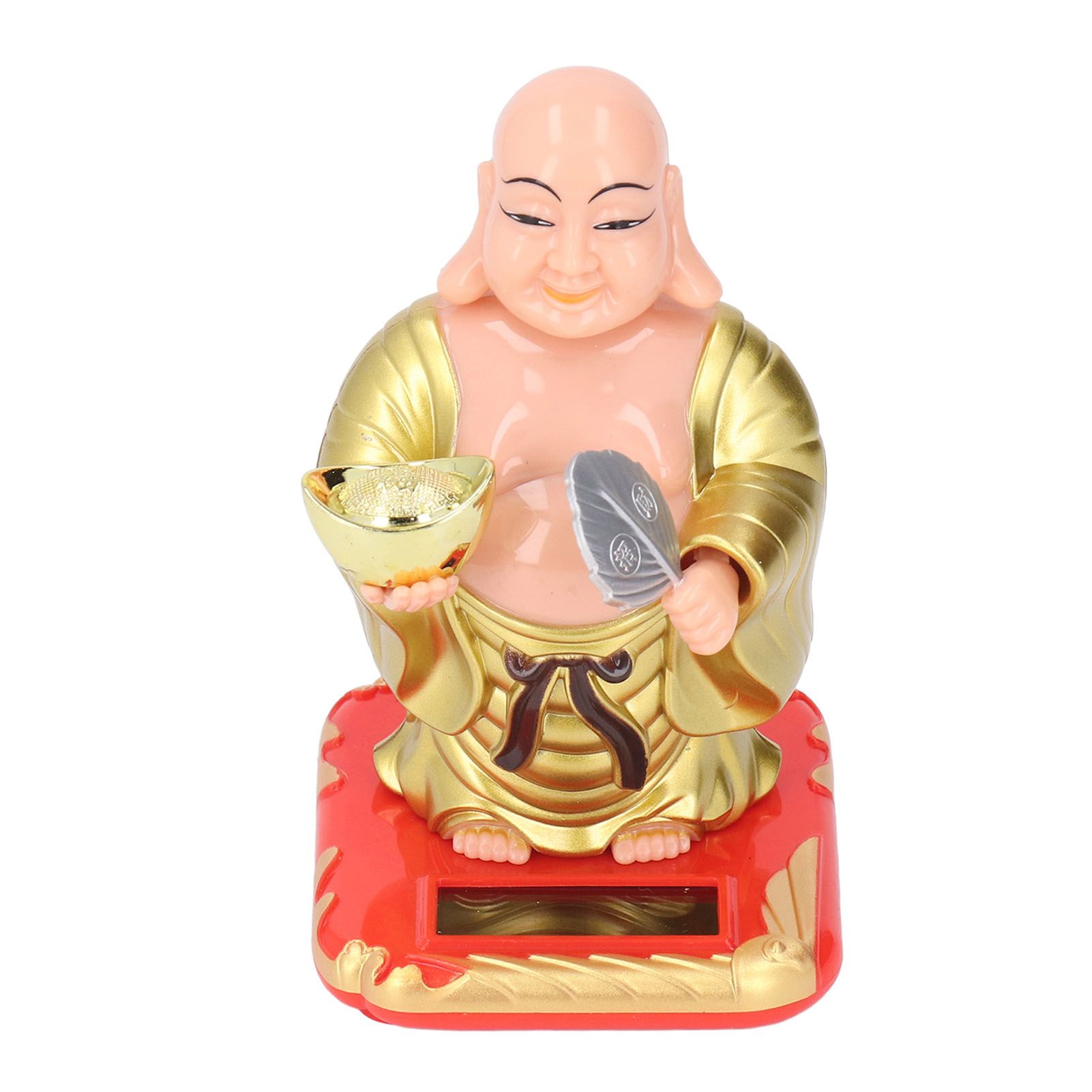 Standing Maitreya Buddha Solar Ornaments Light Energy Sensing Buddha Statue Decoration for Office Home Car Gift Small - Image 5