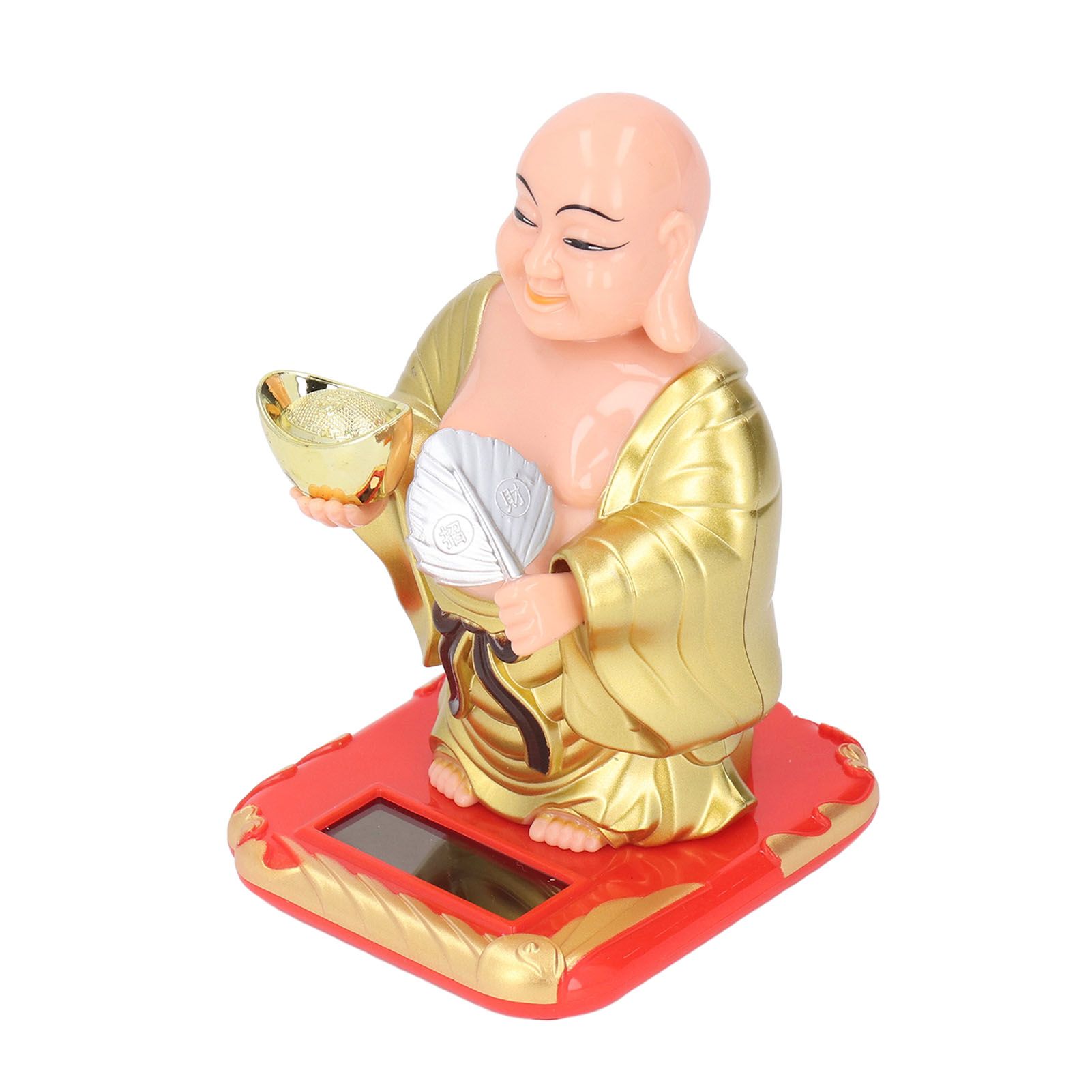 Standing Maitreya Buddha Solar Ornaments Light Energy Sensing Buddha Statue Decoration for Office Home Car Gift Small - Image 6