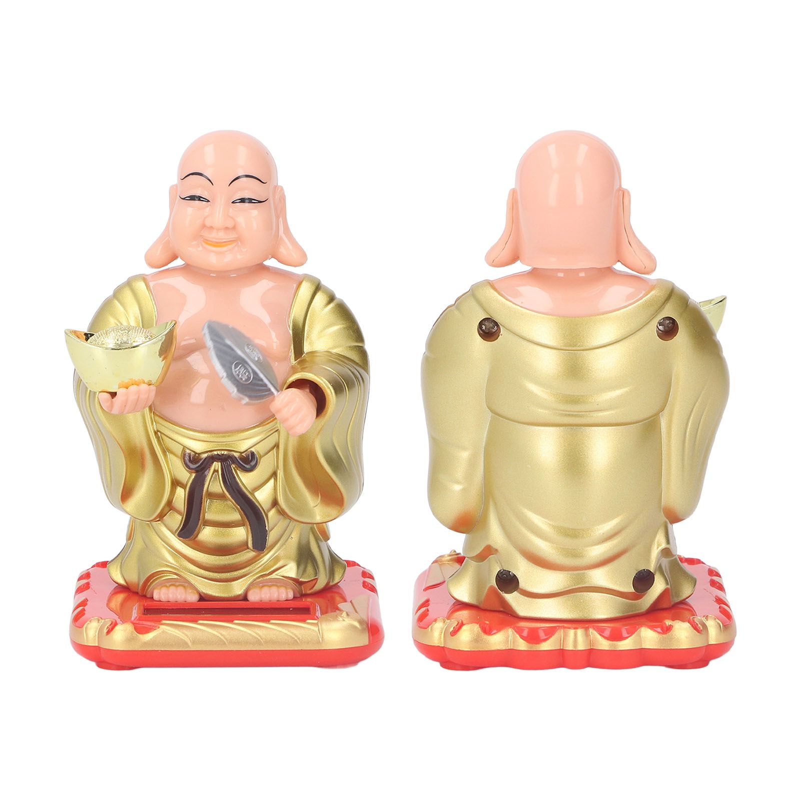Standing Maitreya Buddha Solar Ornaments Light Energy Sensing Buddha Statue Decoration for Office Home Car Gift Small - Image 7