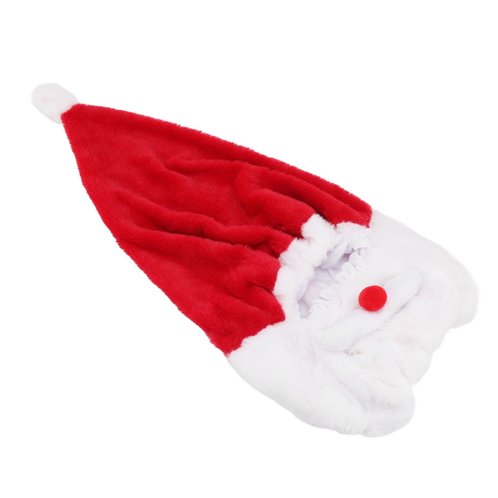 Christmas Helmet Cover Plush Scratch Proof Motorcycle Helmet Hat for Entertainment Decoration - Image 6