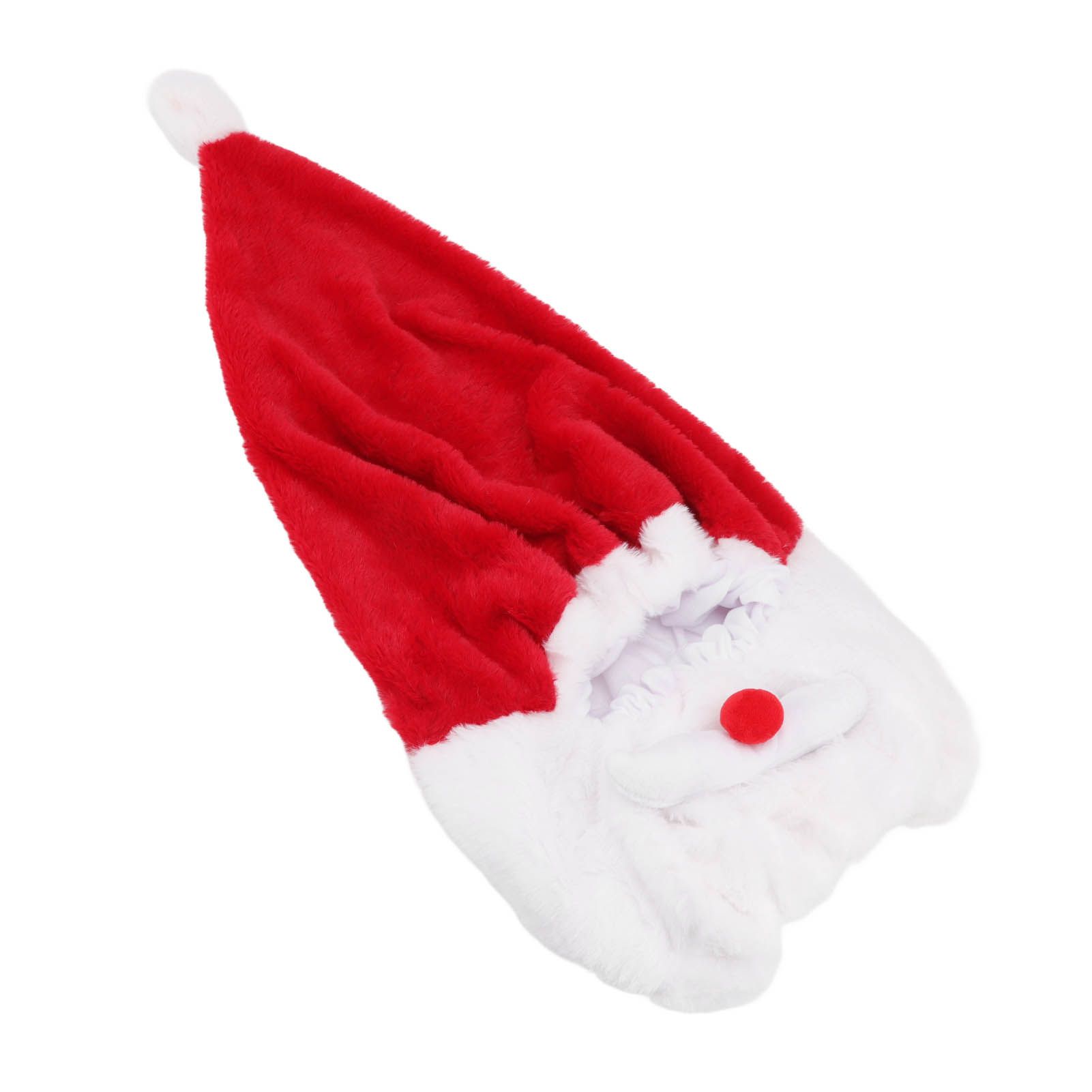Christmas Helmet Cover Plush Scratch Proof Motorcycle Helmet Hat for Entertainment Decoration - Image 7
