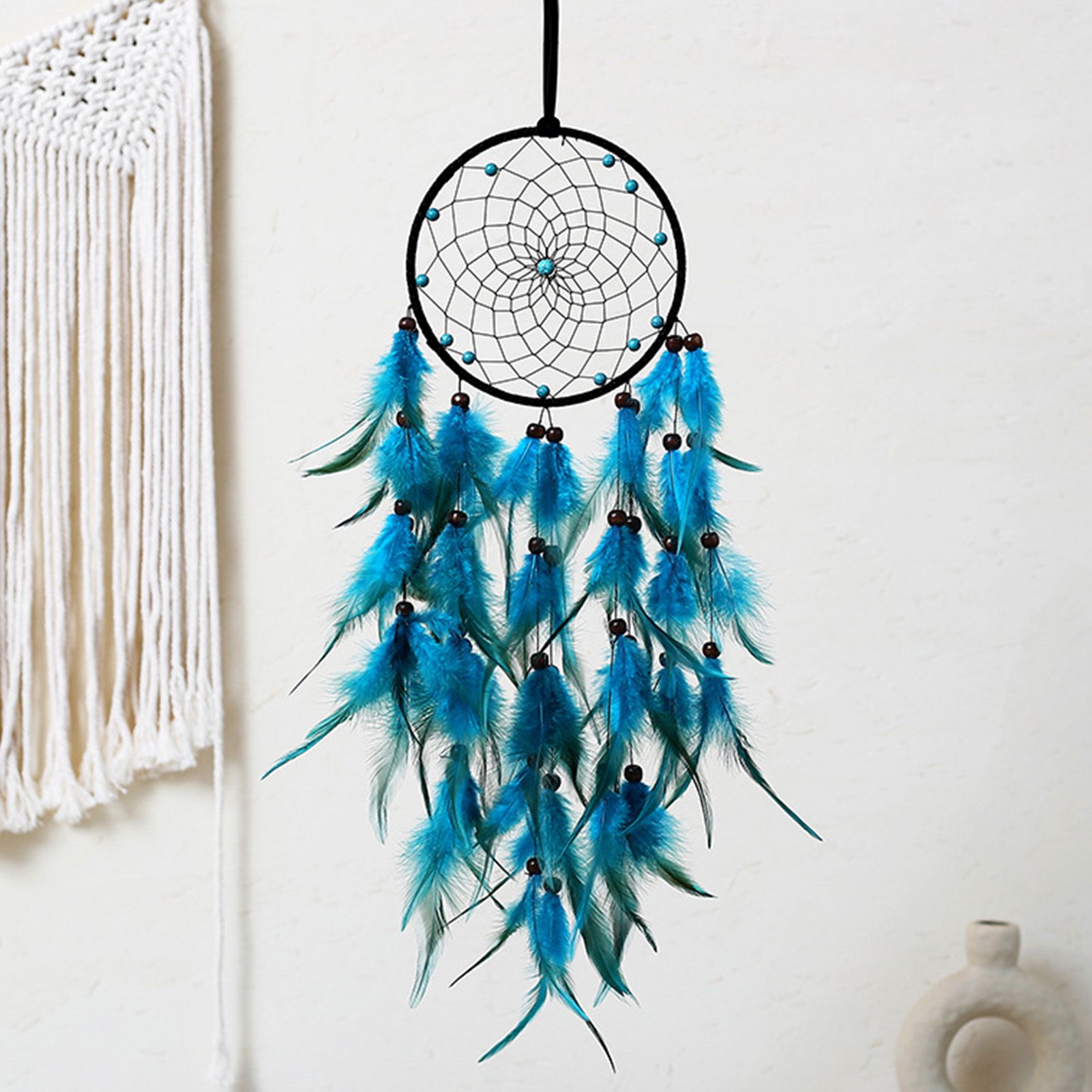 Wall Hanging Dream Catcher with Light Feather Wind Chime Decorative Lamp Home Furnishing Decoration - Image 5
