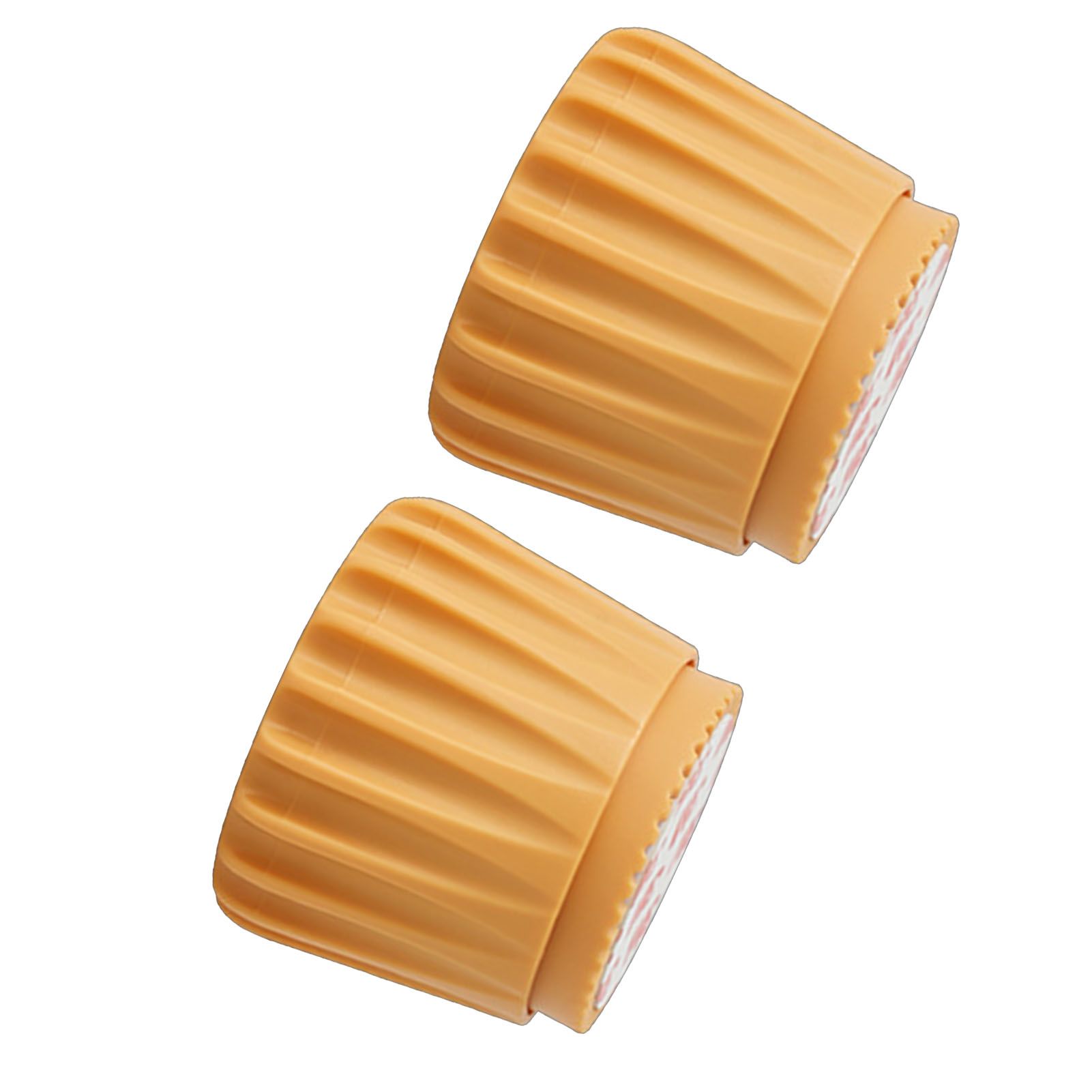 2Pcs Wall Bed Stopper Anti Collision ABS Punch Free Rotatable Mute Bed Anti Shake Tool for Home Yellow Small - Image 3