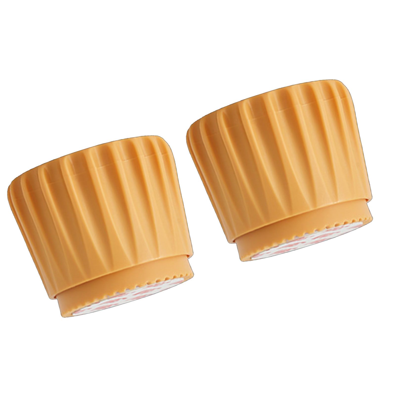 2Pcs Wall Bed Stopper Anti Collision ABS Punch Free Rotatable Mute Bed Anti Shake Tool for Home Yellow Small - Image 4