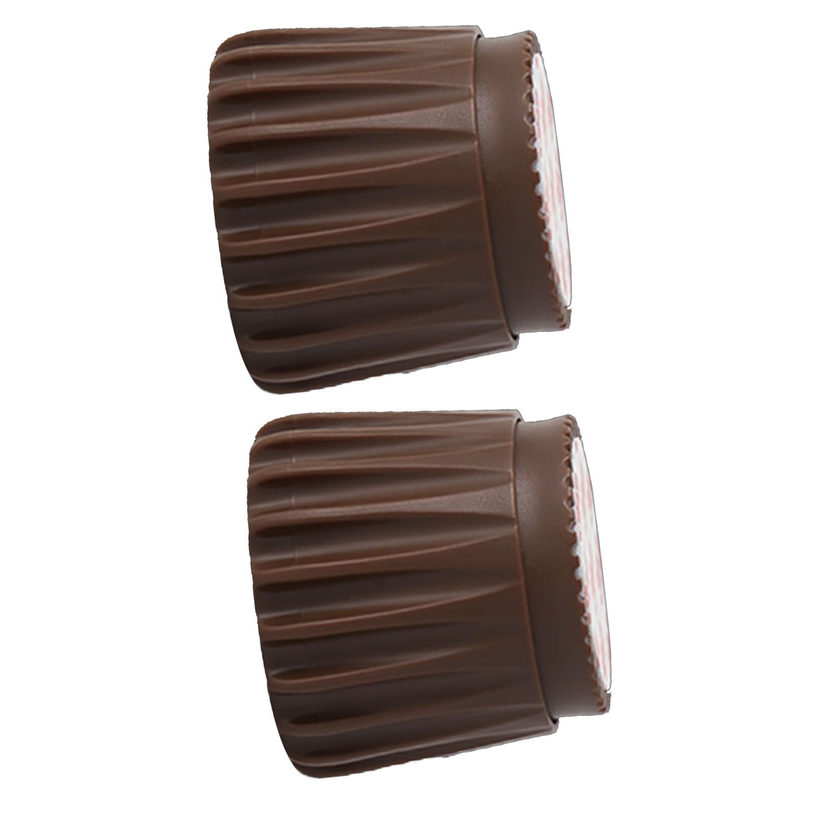 2Pcs Wall Bed Stopper Anti Collision ABS Punch Free Rotatable Mute Bed Anti Shake Tool for Home Brown Small - Image 3