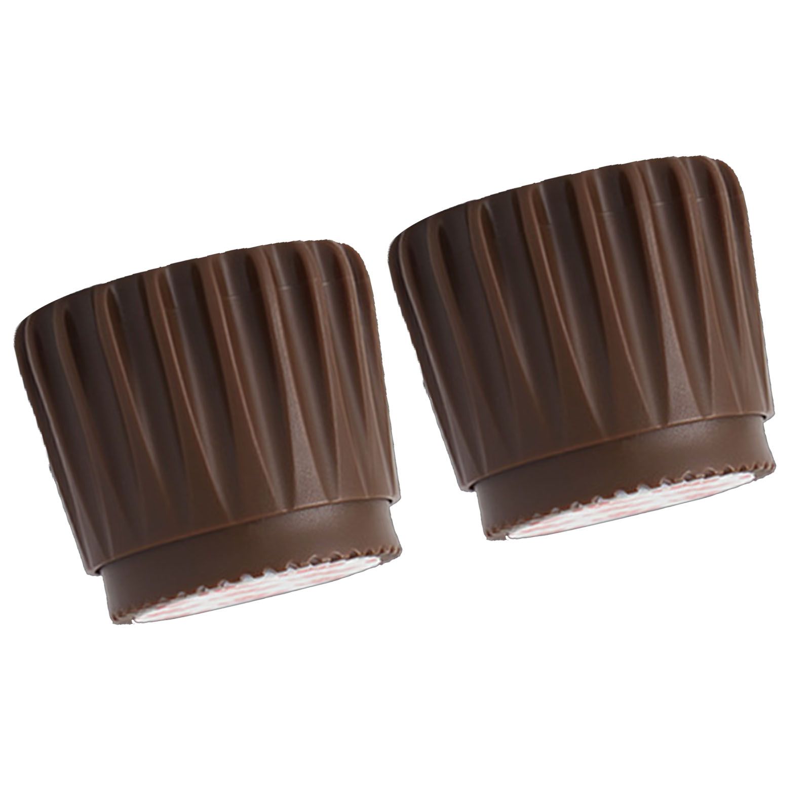 2Pcs Wall Bed Stopper Anti Collision ABS Punch Free Rotatable Mute Bed Anti Shake Tool for Home Brown Small - Image 4