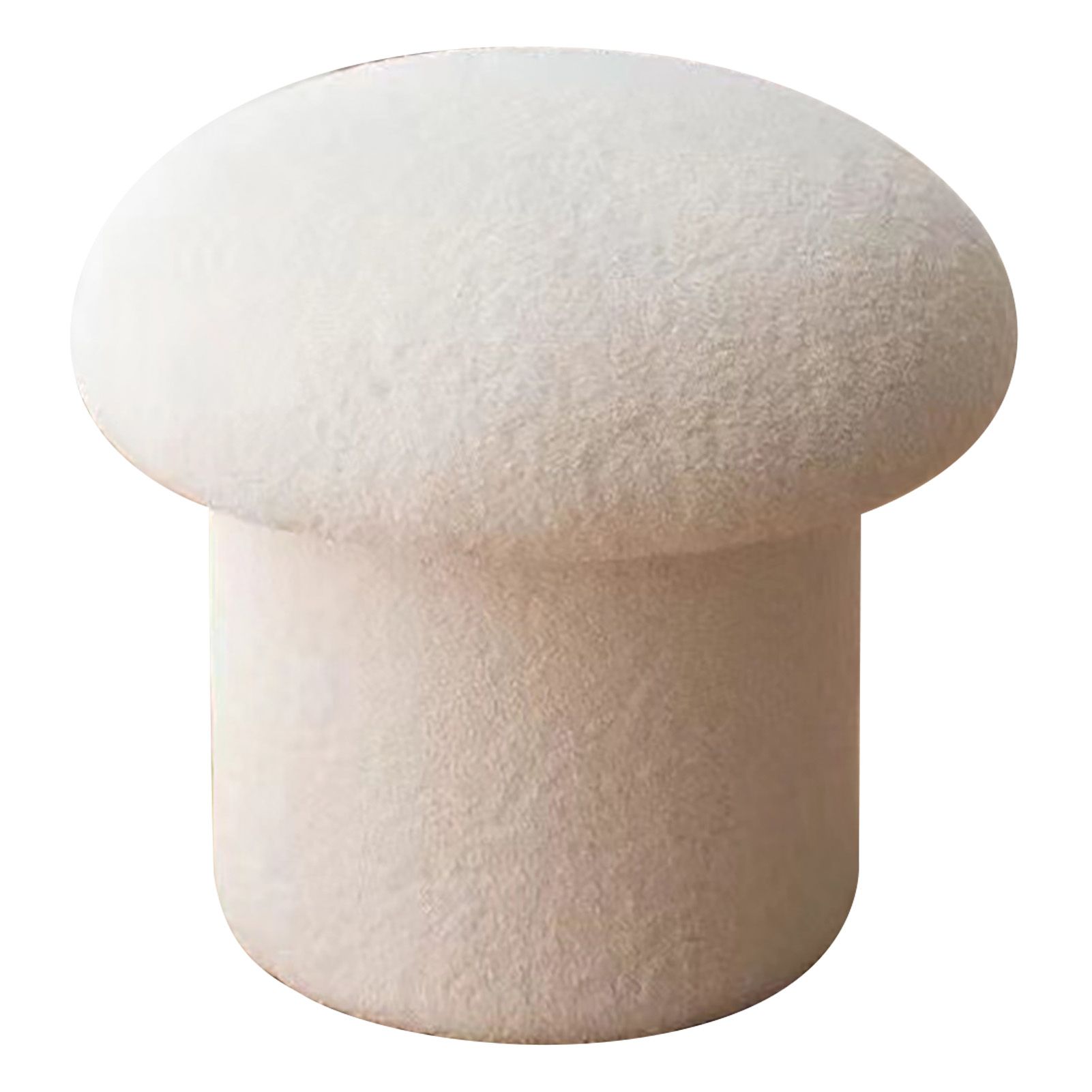 Sofa Bench Simple Modern Elastic Comfortable Soft Round Pine Wooden Foot Stool for Home Decoration White - Image 4