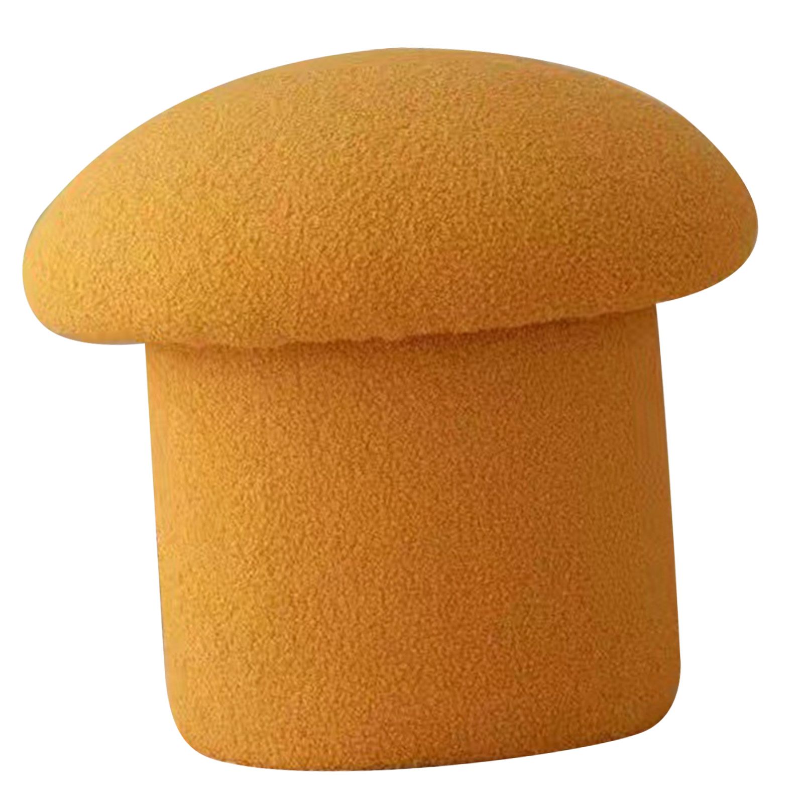 Sofa Bench Simple Modern Elastic Comfortable Soft Round Pine Wooden Foot Stool for Home Decoration Yellow - Image 4
