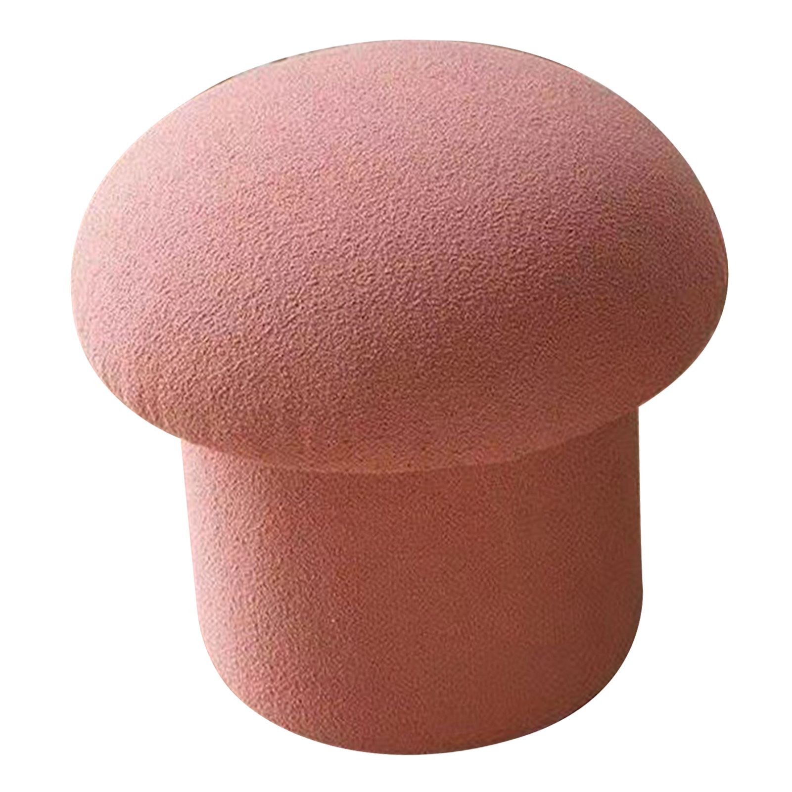 Sofa Bench Simple Modern Elastic Comfortable Soft Round Pine Wooden Foot Stool for Home Decoration Pink - Image 2