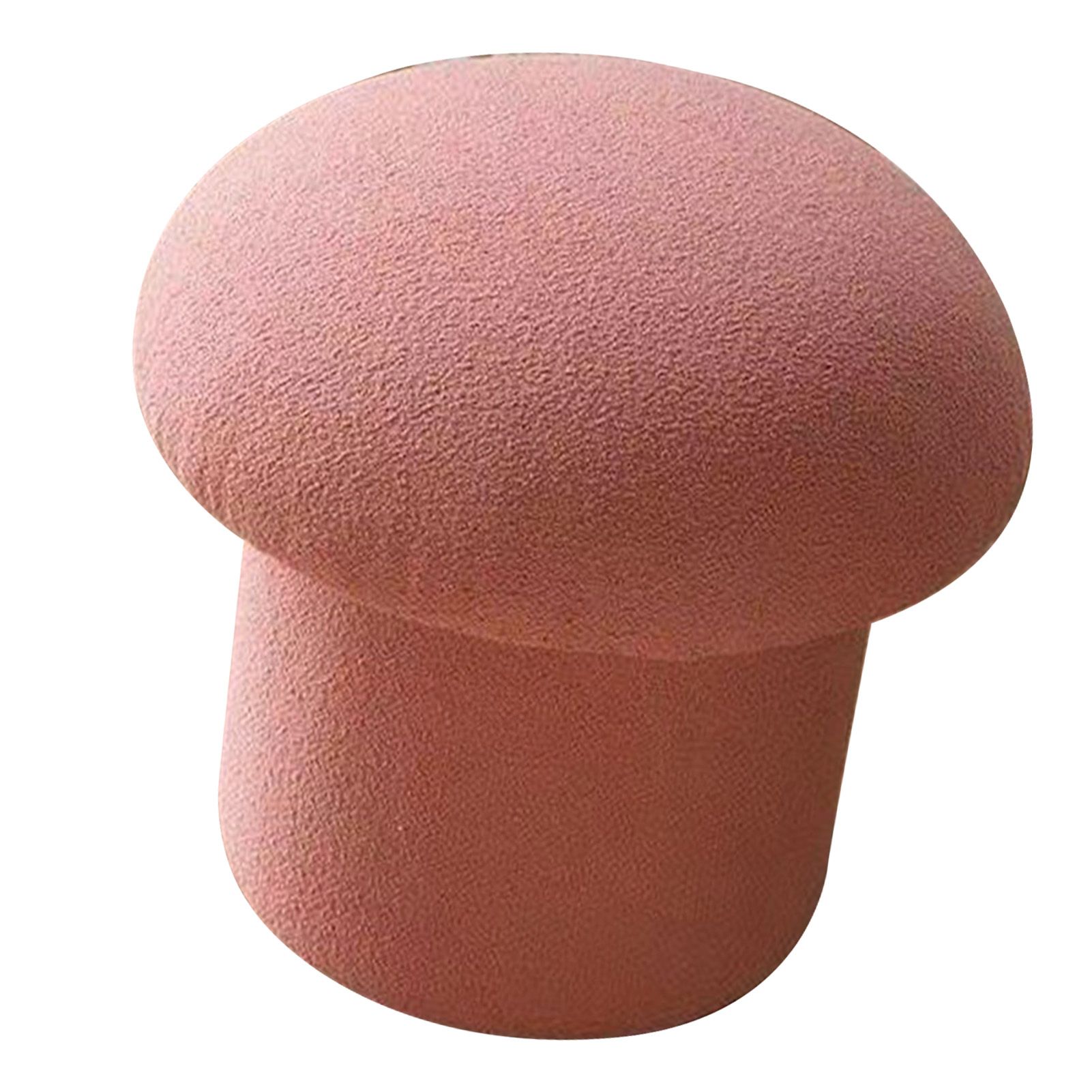 Sofa Bench Simple Modern Elastic Comfortable Soft Round Pine Wooden Foot Stool for Home Decoration Pink - Image 3