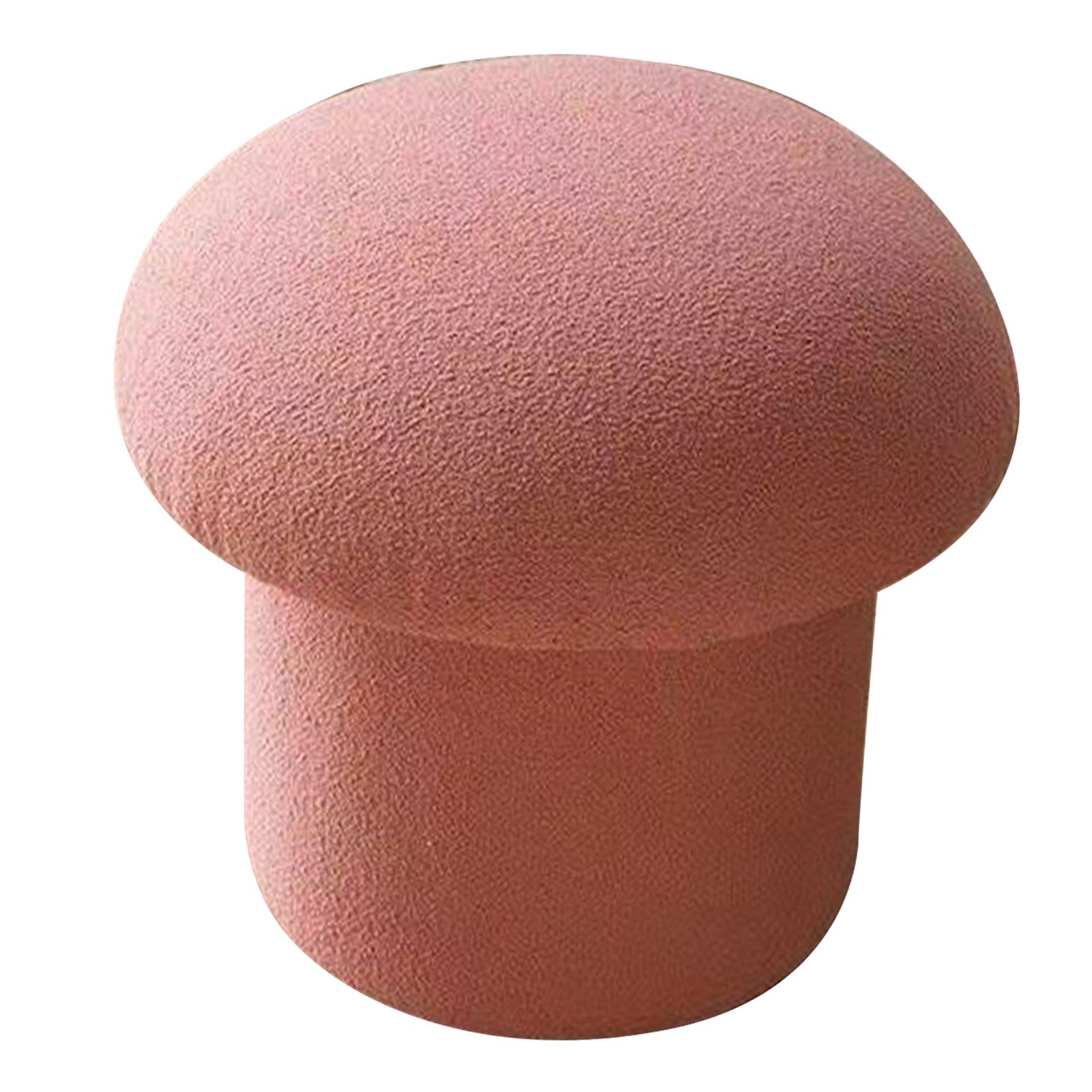 Sofa Bench Simple Modern Elastic Comfortable Soft Round Pine Wooden Foot Stool for Home Decoration Pink - Image 4
