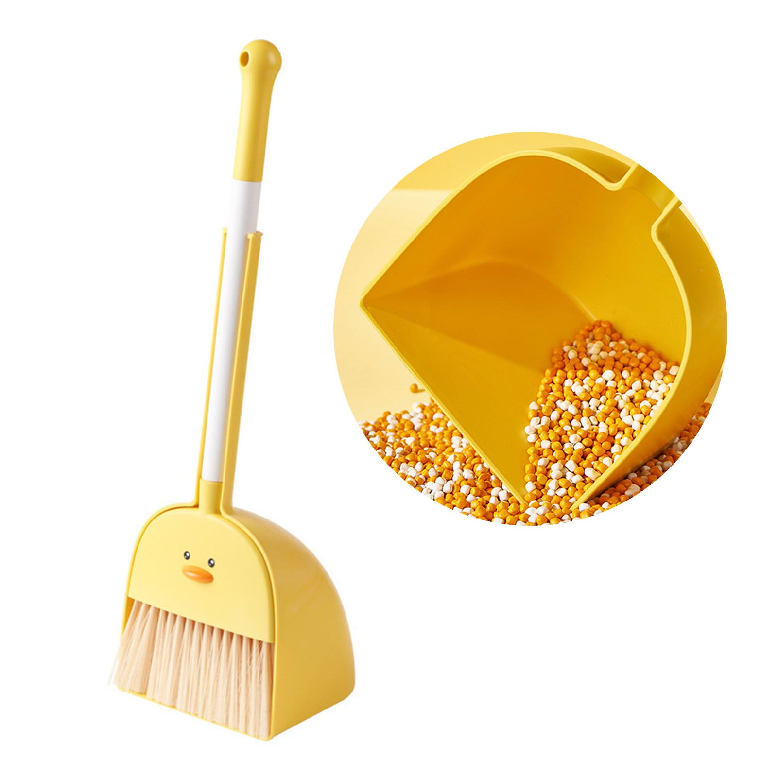 Kids Mini Broom Dustpan Set Children Cartoon Broom Cleaning Tool Home Baby Learn Sweeping Toys - Image 3