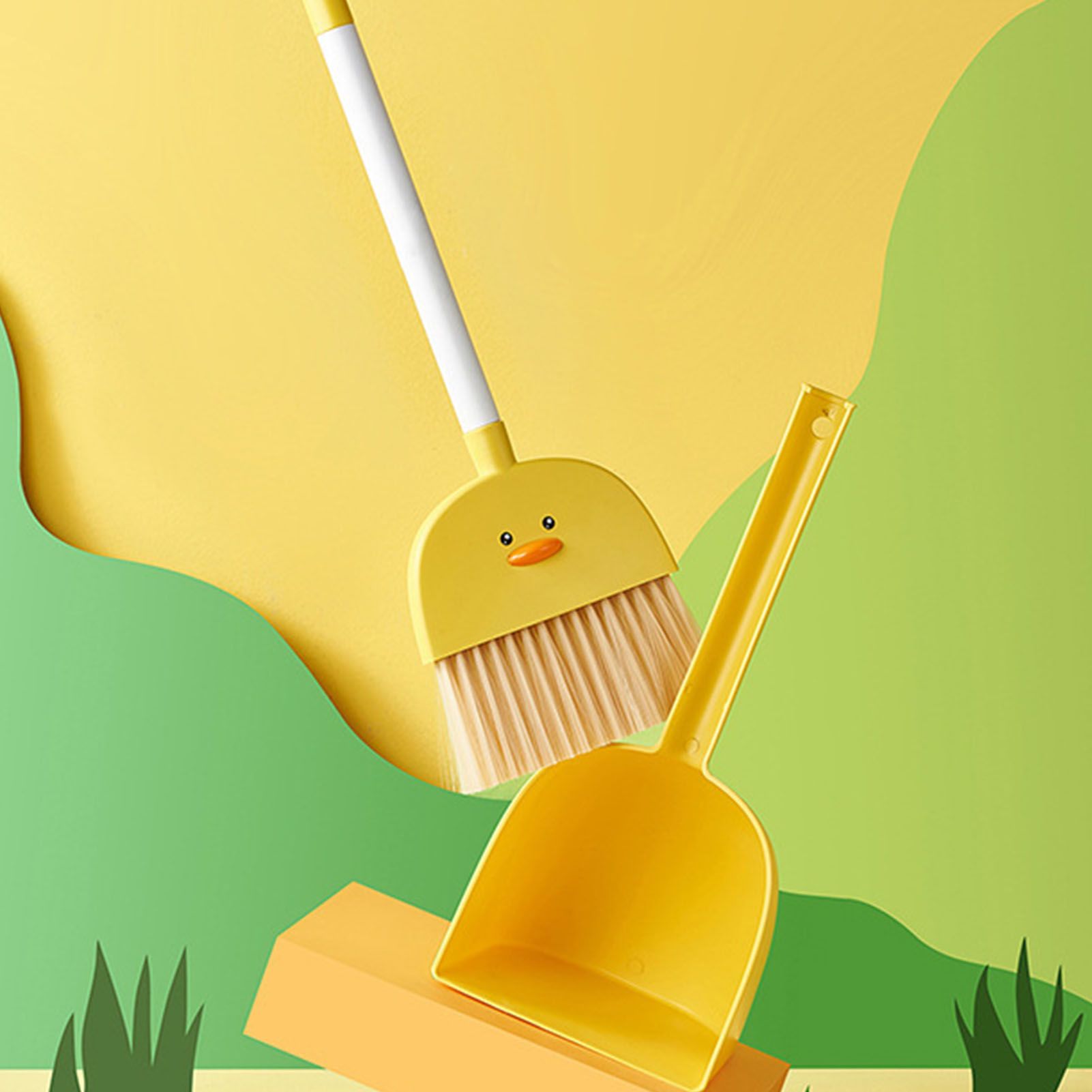 Kids Mini Broom Dustpan Set Children Cartoon Broom Cleaning Tool Home Baby Learn Sweeping Toys - Image 5
