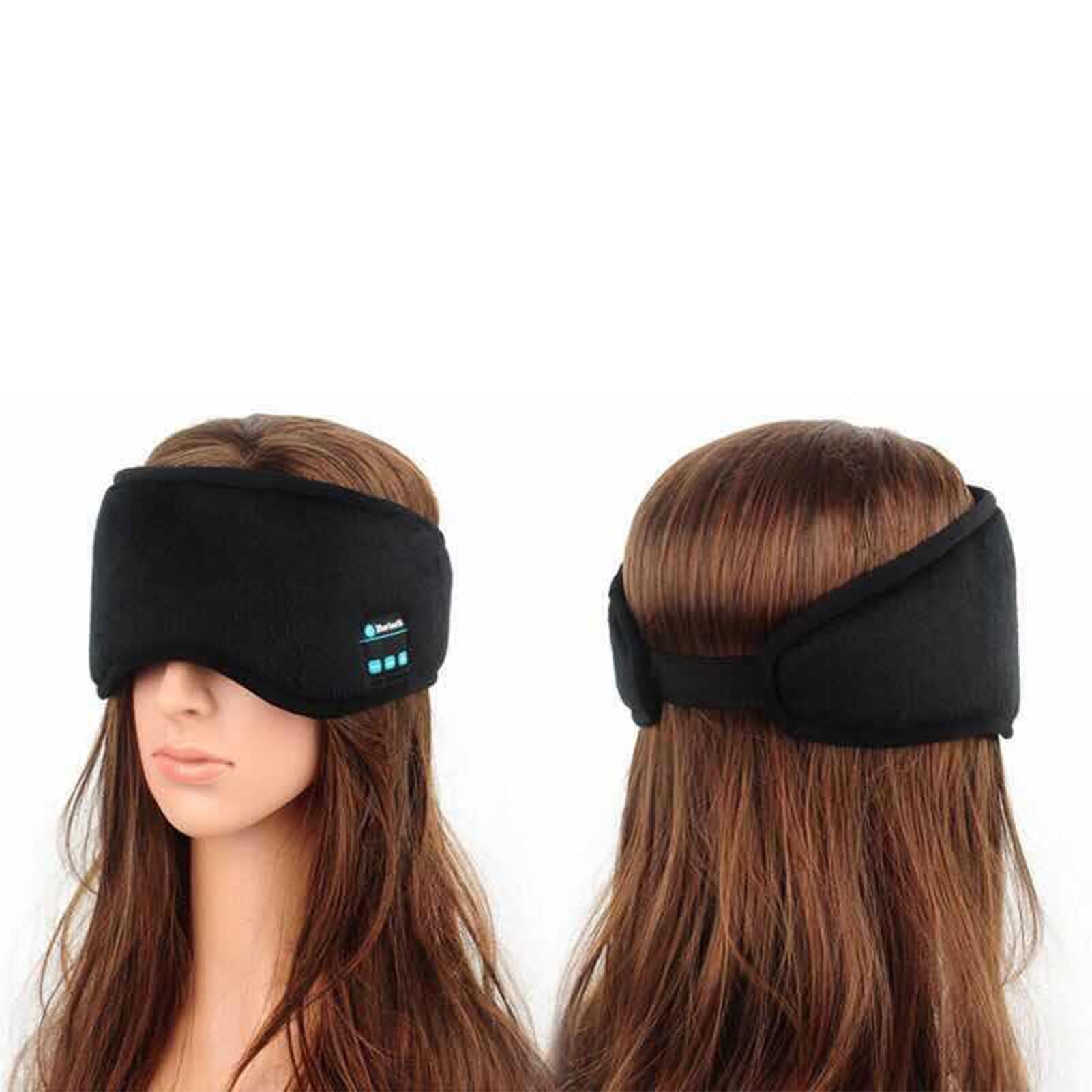 Smart Eye Mask Wireless Bluetooth 5.0 Music Communication Light Shading for Sleep Black - Image 3