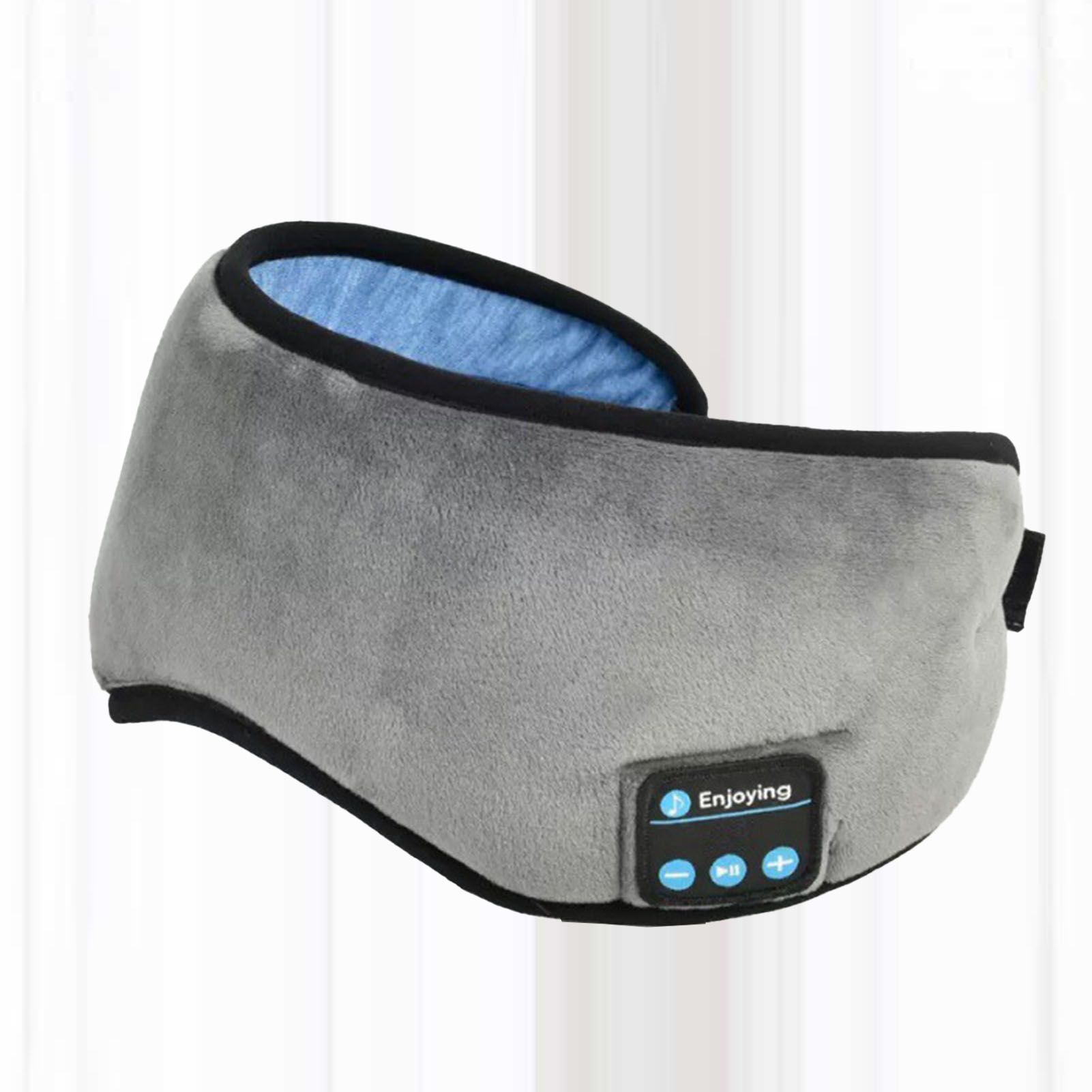 Smart Eye Mask Wireless Bluetooth 5.0 Music Communication Light Shading for Sleep Grey - Image 2