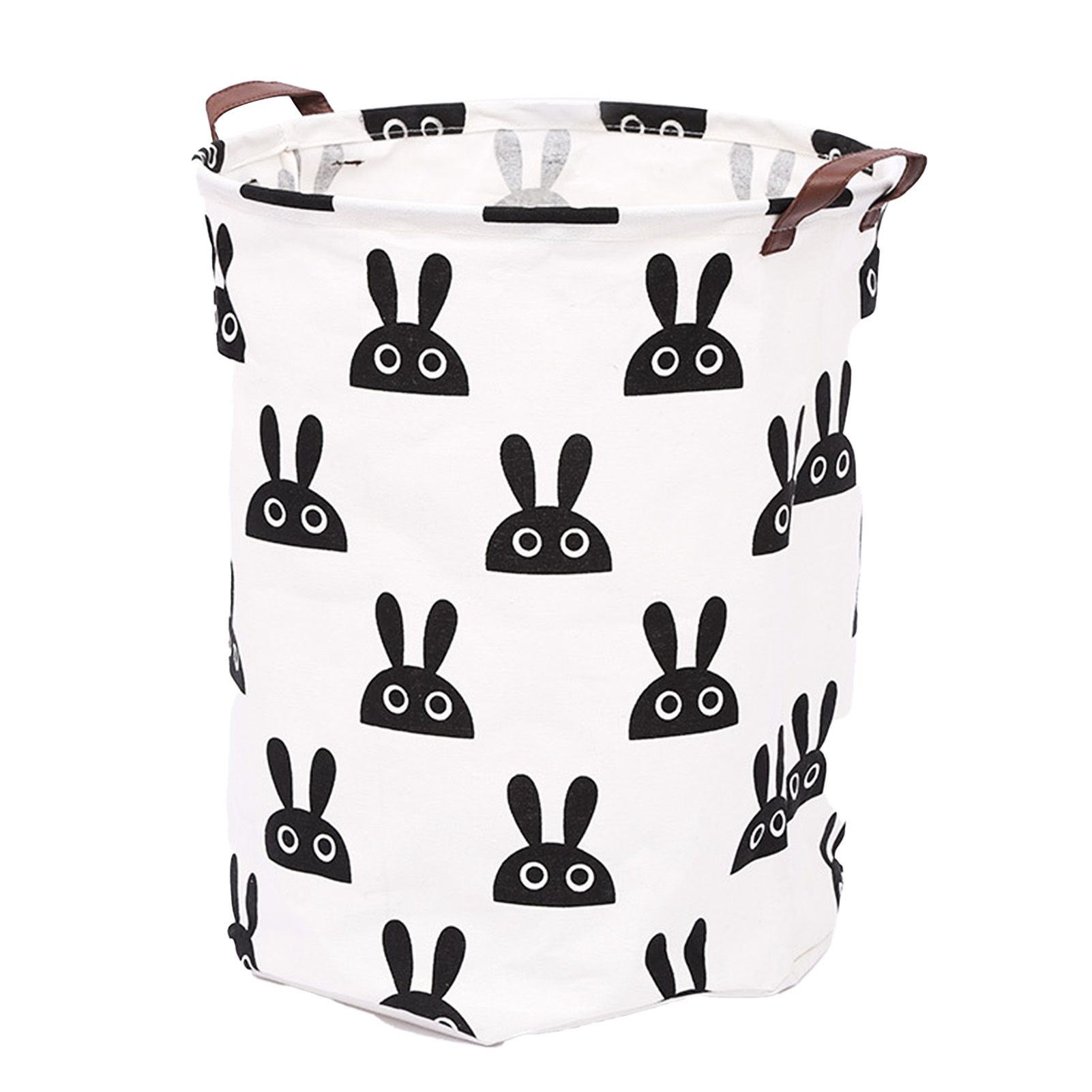 Laundry Basket Cute Rabbit Cotton 40x40x50cm Dirty Clothes Hamper Storage Basket Waterproof Lining Bin - Image 4