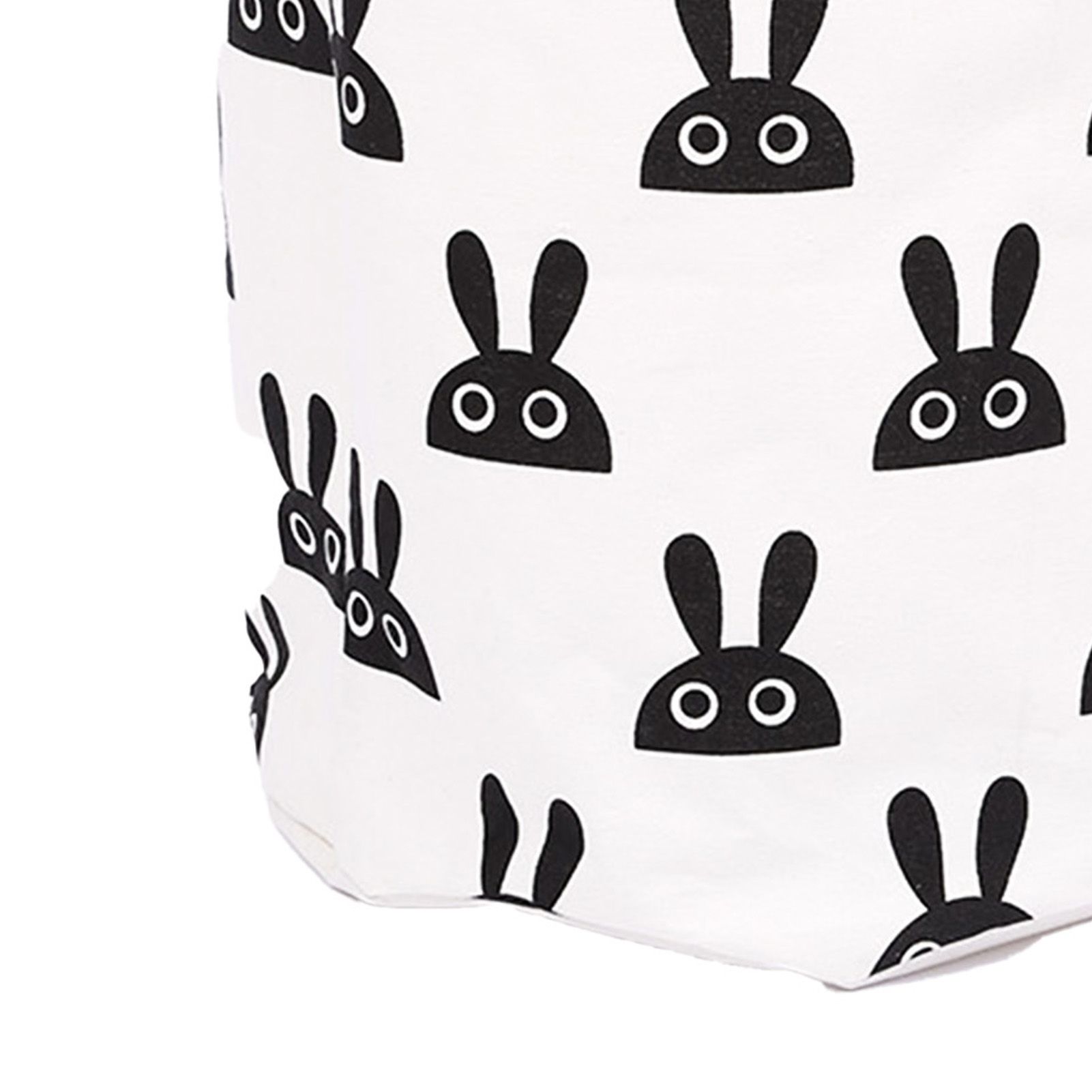 Laundry Basket Cute Rabbit Cotton 40x40x50cm Dirty Clothes Hamper Storage Basket Waterproof Lining Bin - Image 7
