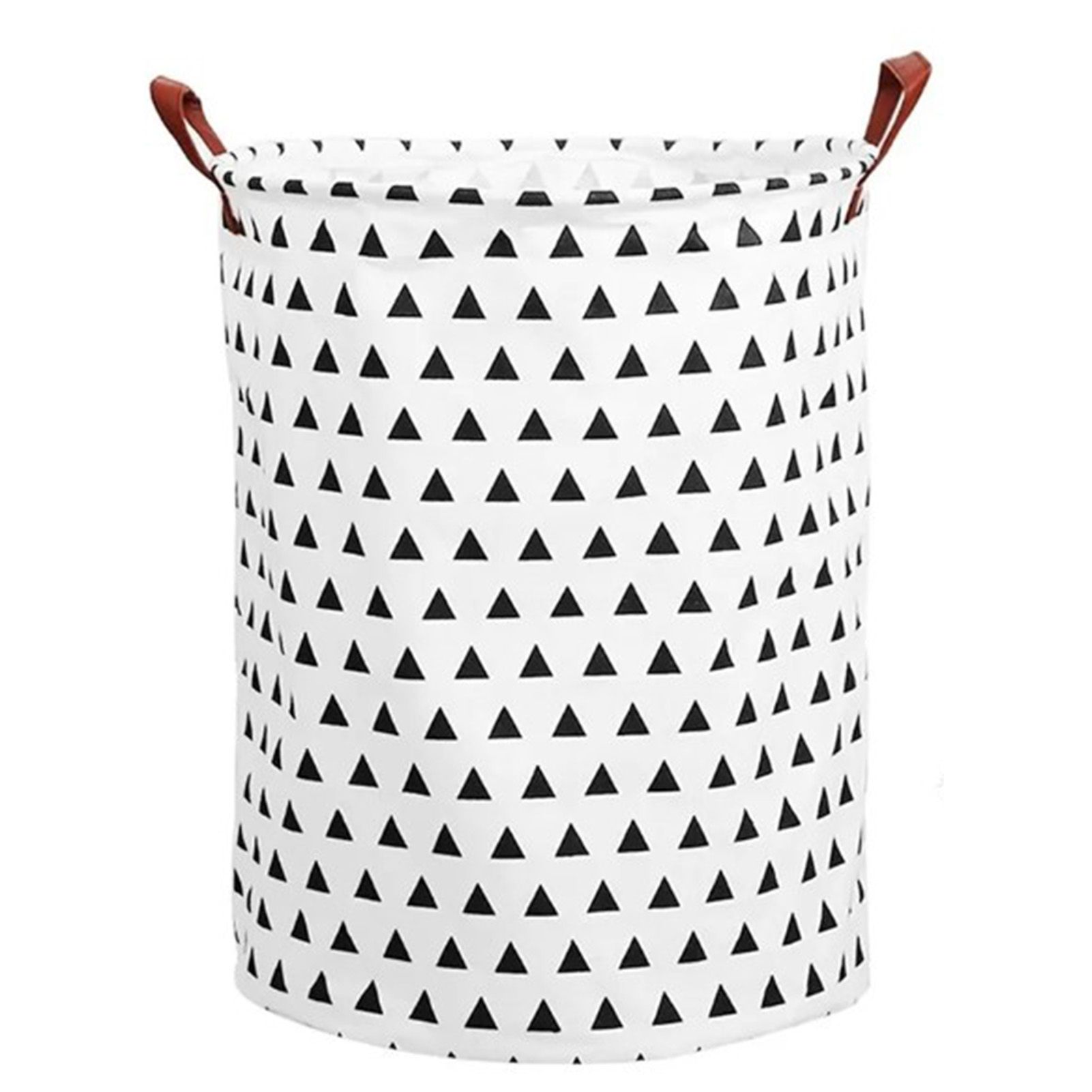 Laundry Basket Cotton Linen 40x40x50cm Dirty Clothes Hamper Storage Basket Waterproof Lining Bin - Image 1