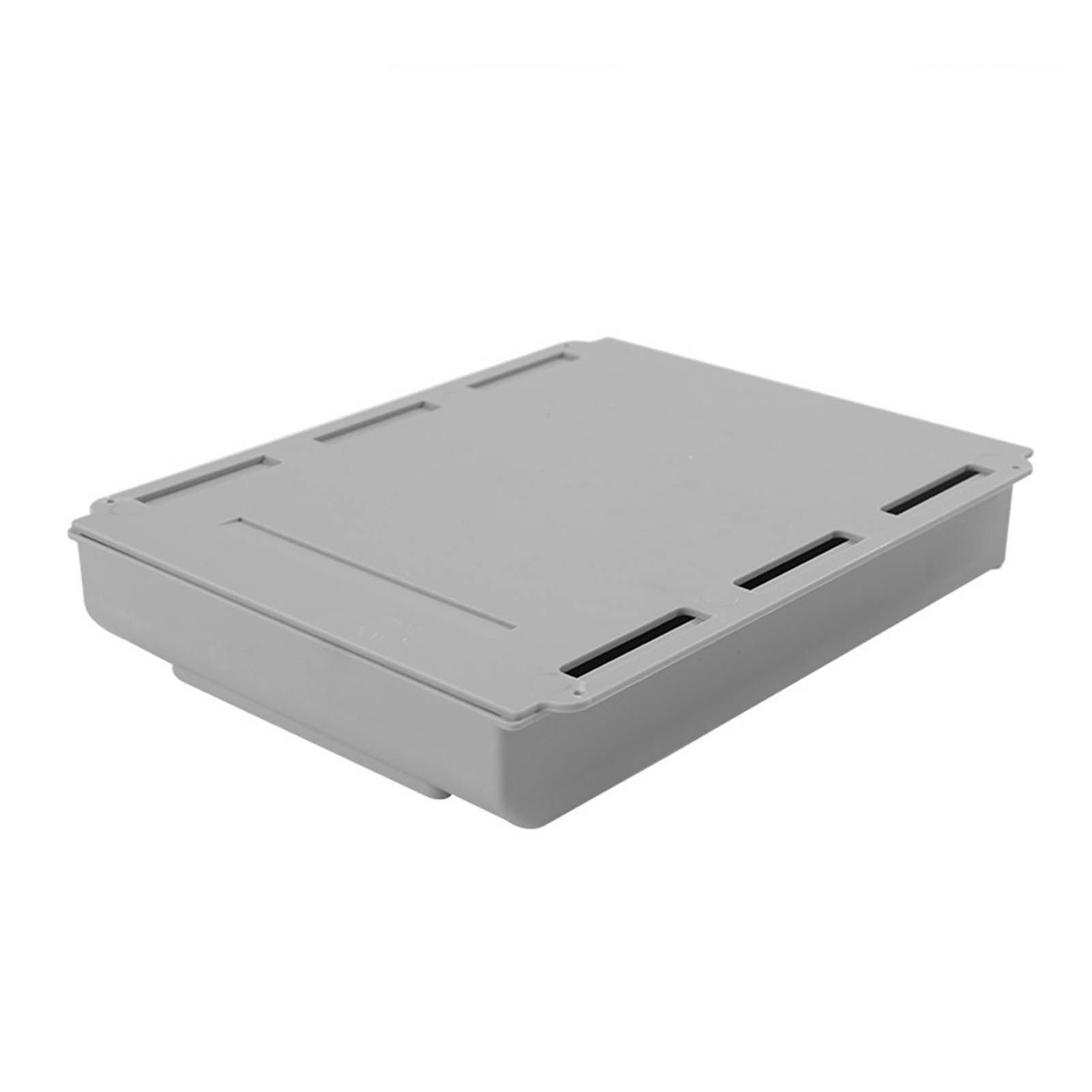 Under Desk Drawer Storage Box Security Punch Free Hidden Self Adhesive Pencil Tray Drawer for Stationery Makeup Pen Extra Large 25.5x20x4.2 / 10.0x7.9x1.7in - Image 1