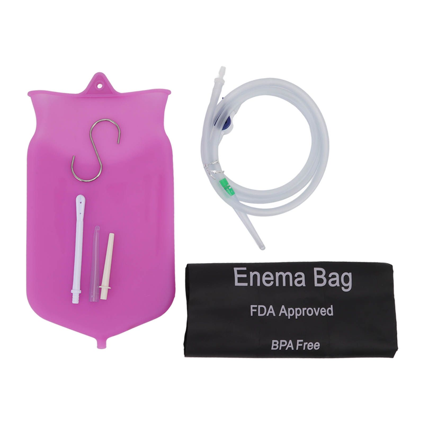 Enema Bag Kit Professional Reusable Silicone BPA Free 2L Coffee Enema Bag Kit for Health Care - Image 1