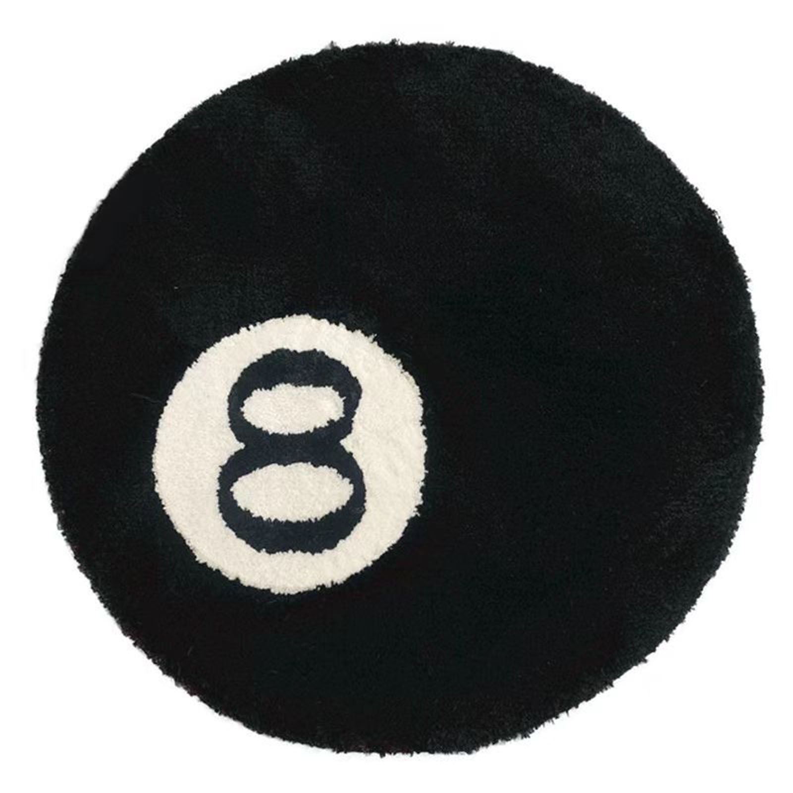 Living Room Flocked Carpet Anti Slip Sofa Table Floor Mat Dirt Resistant Bedroom Bedside Pad Black 60x60cm/23.6x23.6in - Image 1
