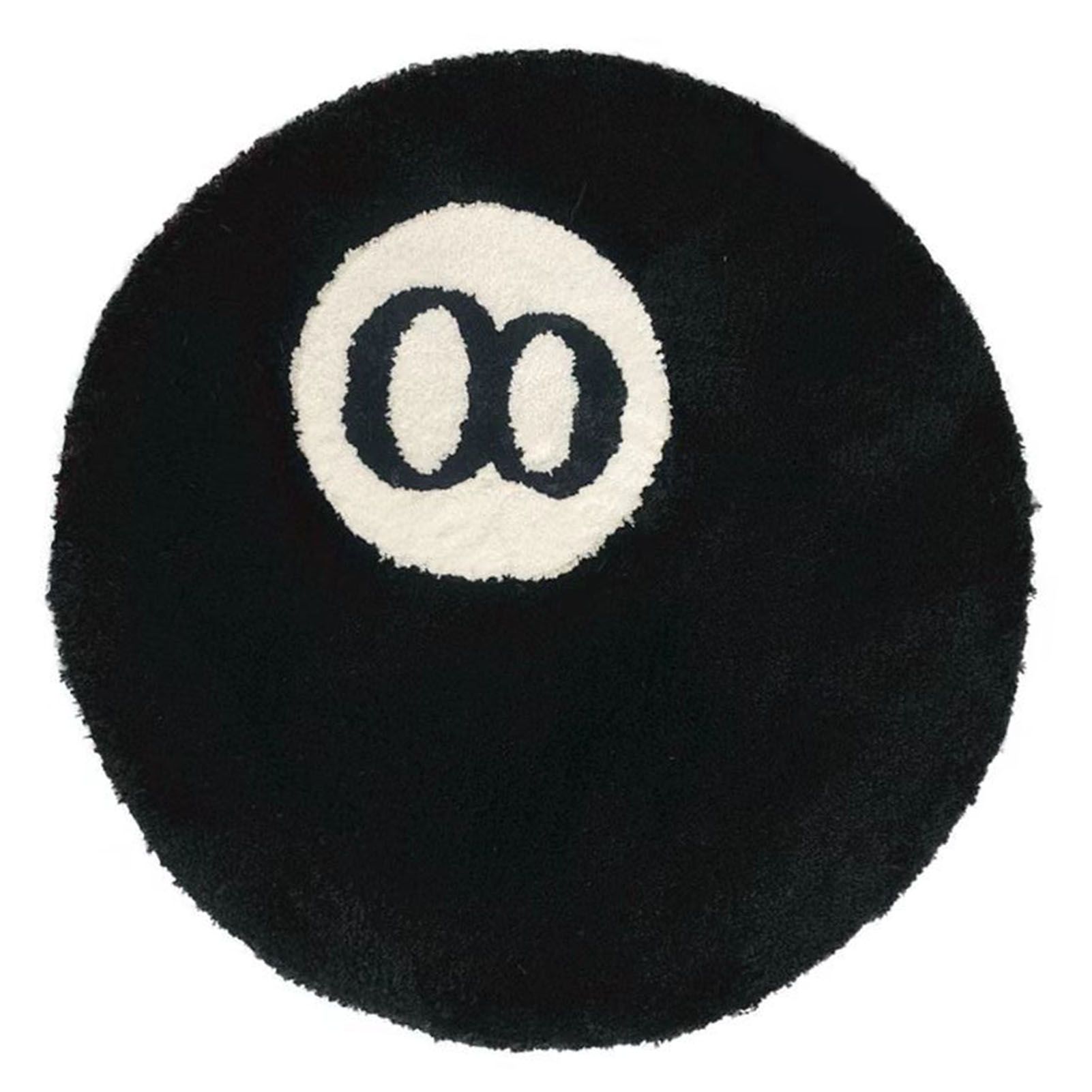 Living Room Flocked Carpet Anti Slip Sofa Table Floor Mat Dirt Resistant Bedroom Bedside Pad Black 60x60cm/23.6x23.6in - Image 3
