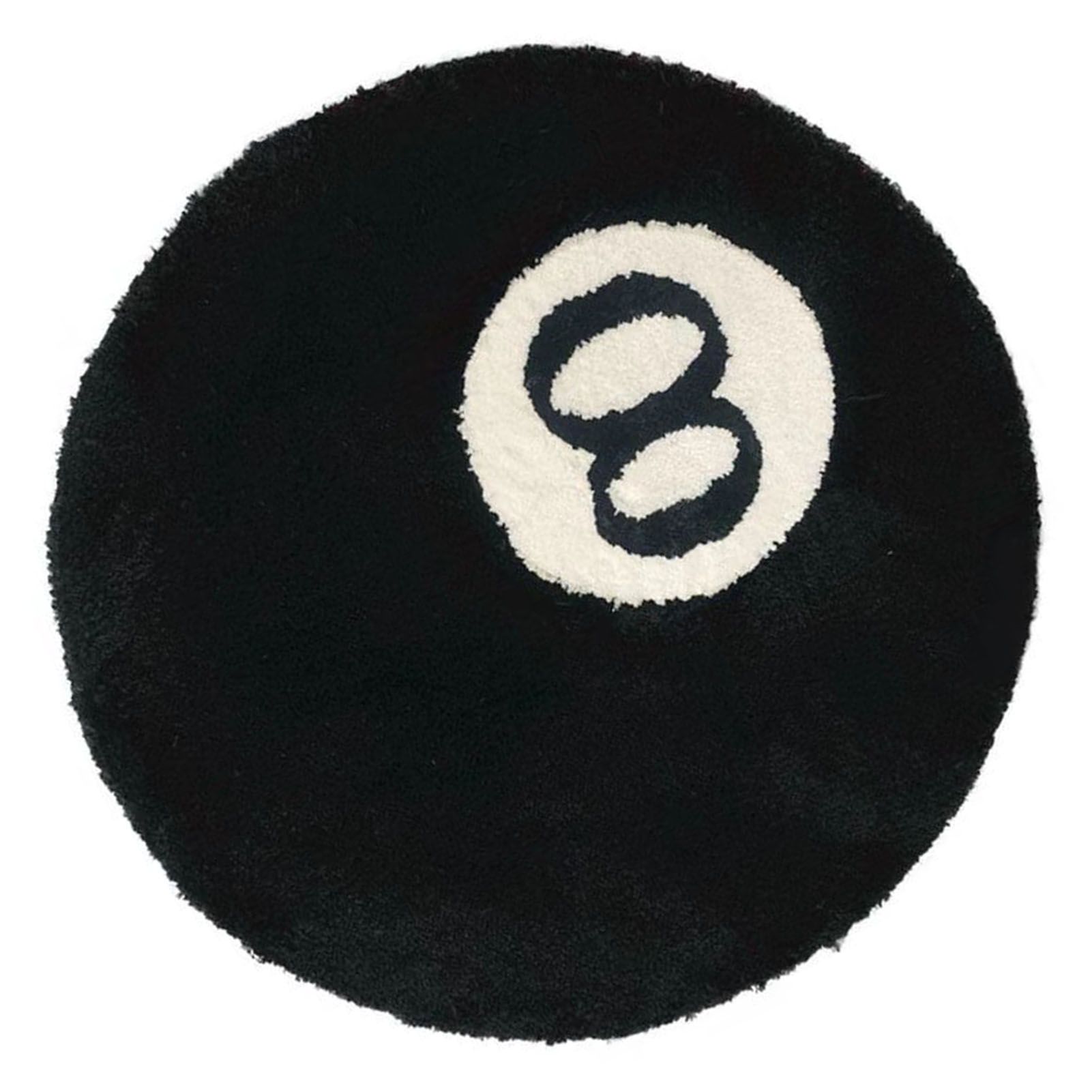 Living Room Flocked Carpet Anti Slip Sofa Table Floor Mat Dirt Resistant Bedroom Bedside Pad Black 60x60cm/23.6x23.6in - Image 4