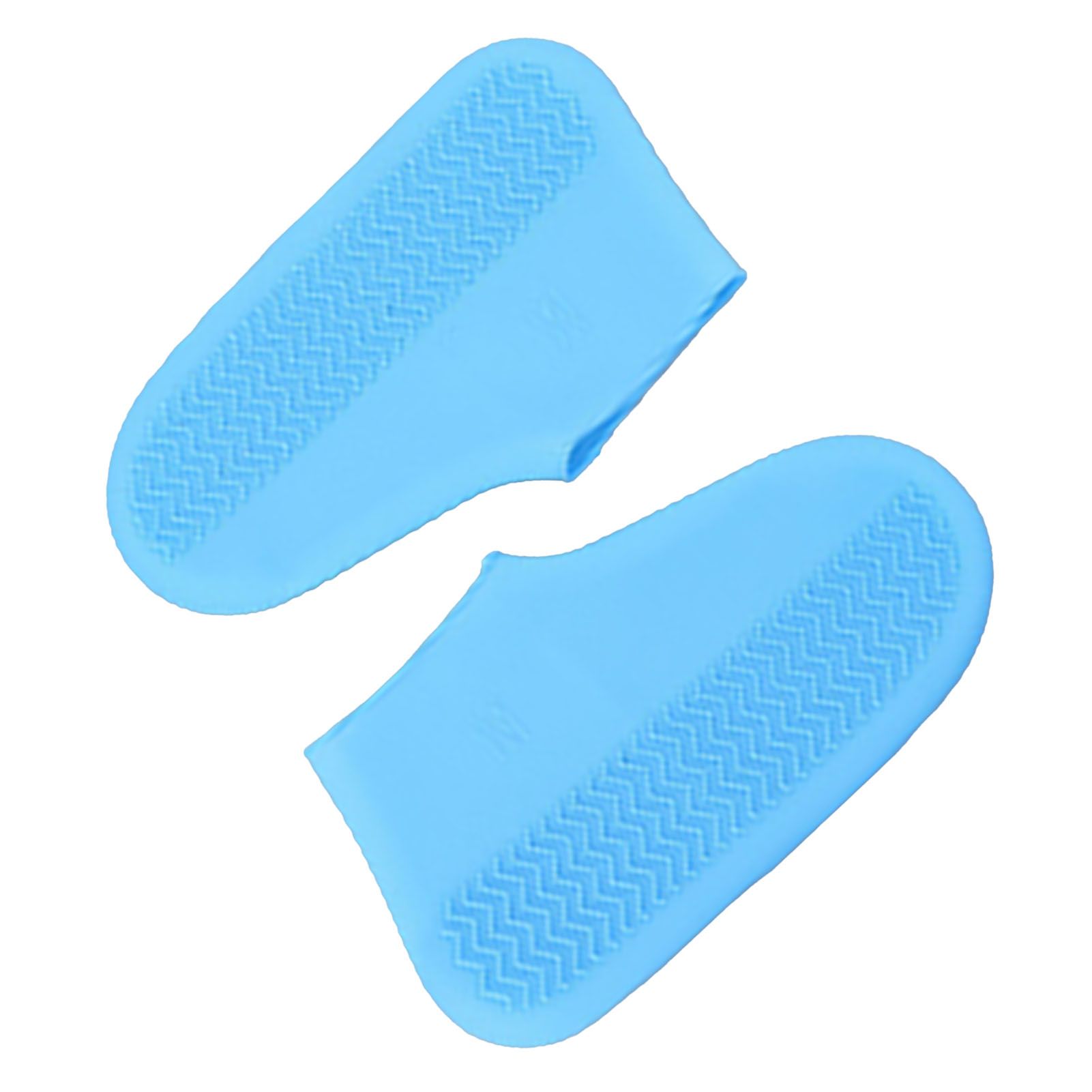 Waterproof Shoes Cover Silicone Non Slip Rain Shoe Covers Reusable Unisex Shoe Protector Overshoes for Outdoor Blue S - Image 4