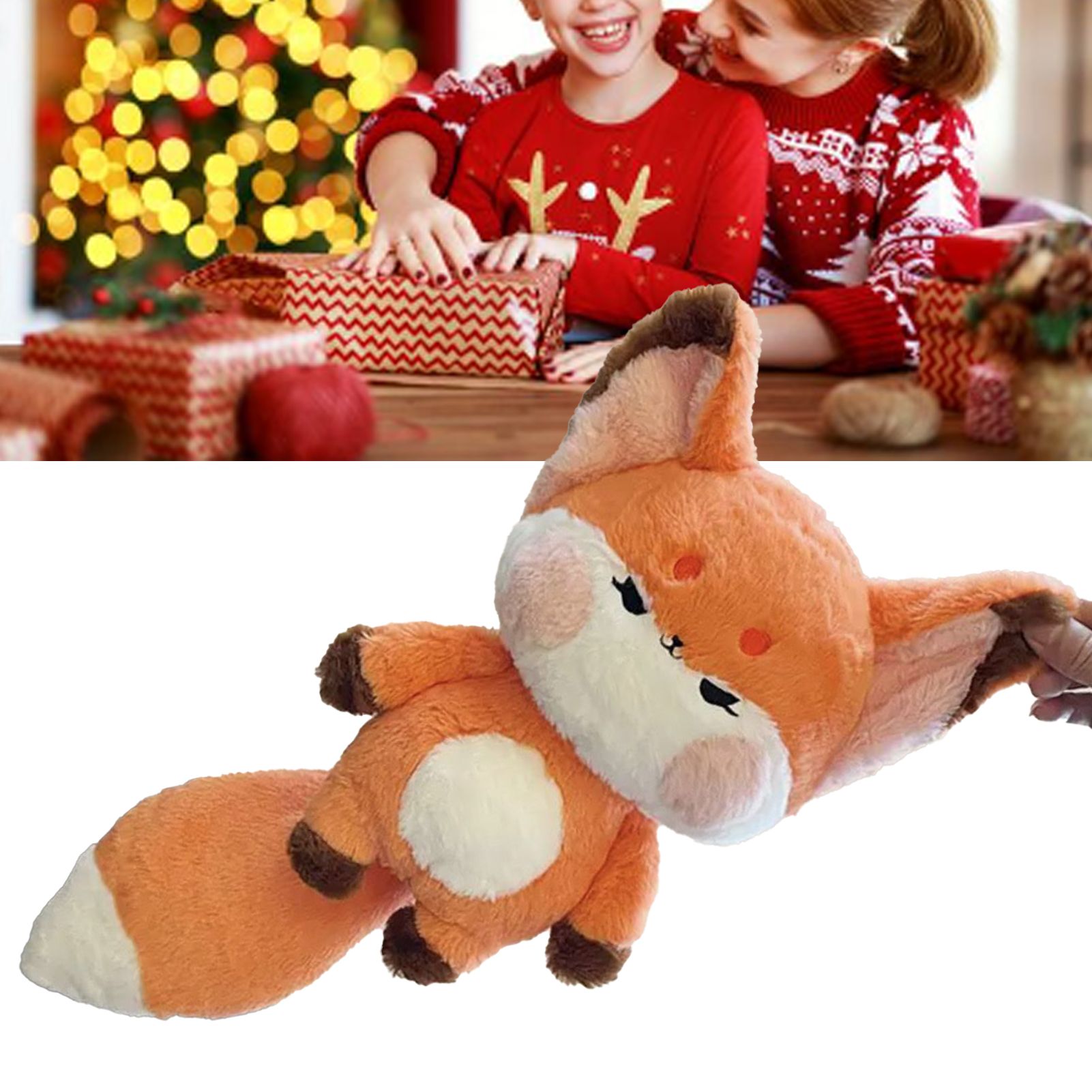 Fox Doll Cute Style Soft Plush Material Stuffed Cartoon Animal Toy for Kids Birthday Present Orange Full Length 60cm - Image 6