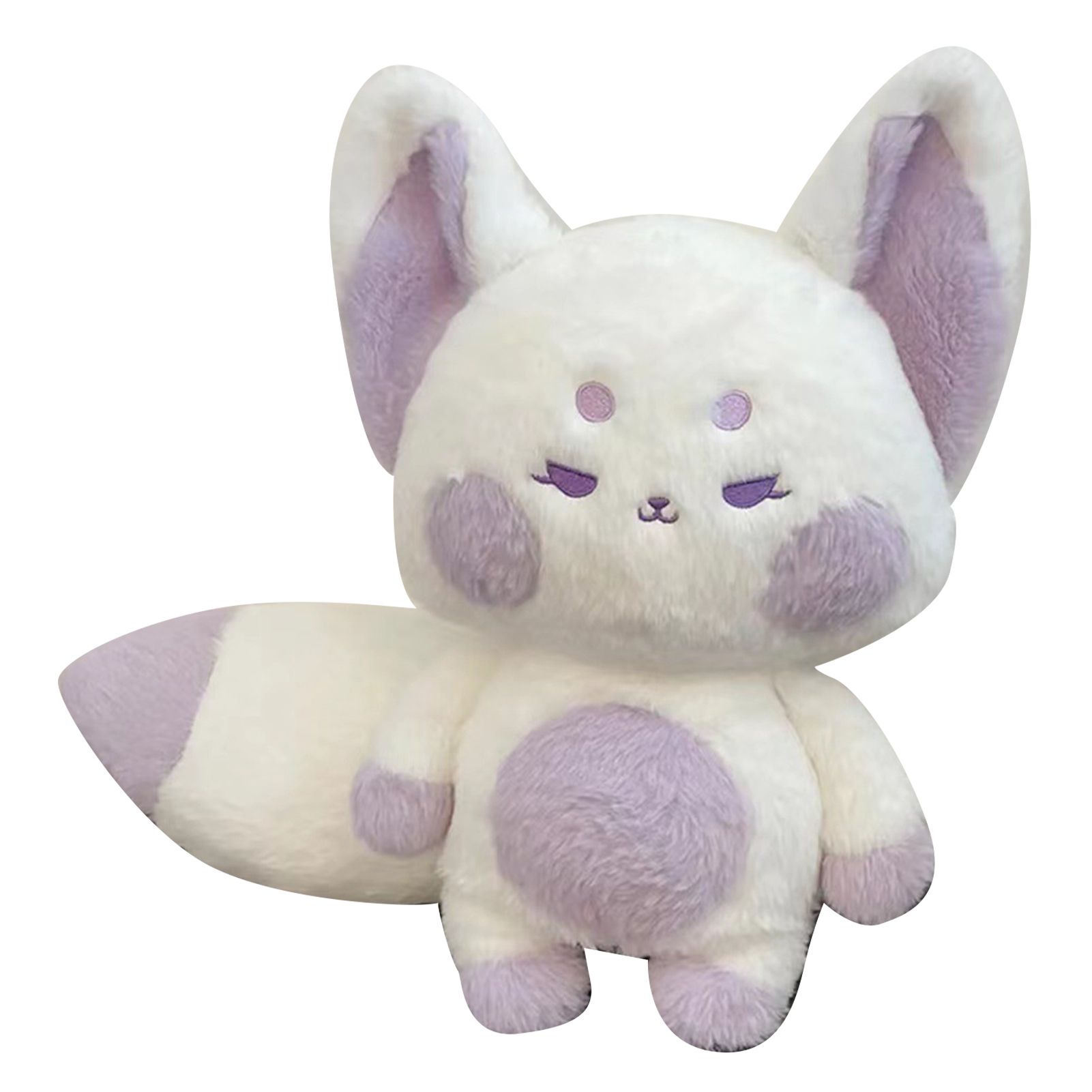 Fox Doll Cute Style Soft Plush Material Stuffed Cartoon Animal Toy for Kids Birthday Present Purple White Full Length 60cm - Image 2