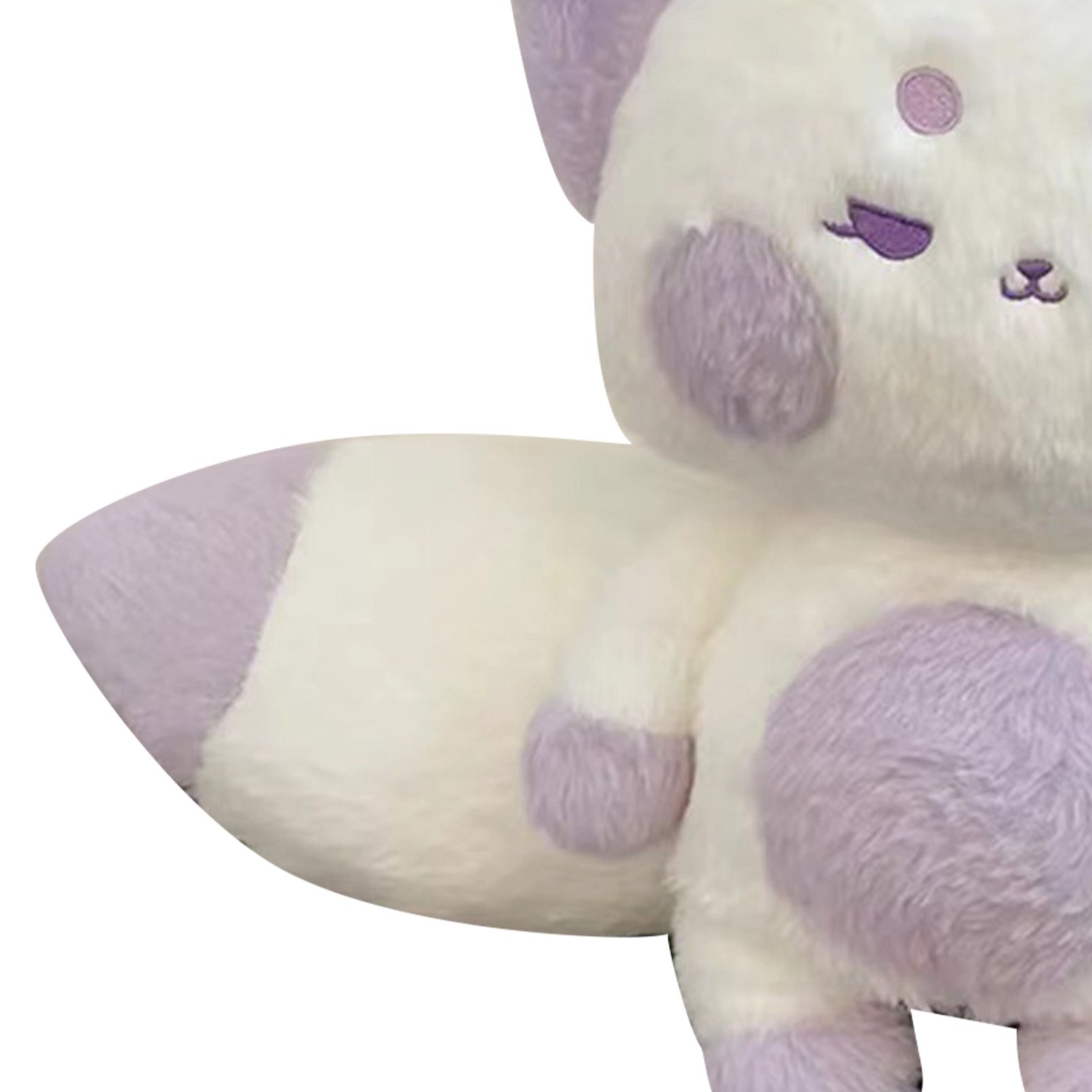 Fox Doll Cute Style Soft Plush Material Stuffed Cartoon Animal Toy for Kids Birthday Present Purple White Full Length 60cm - Image 7