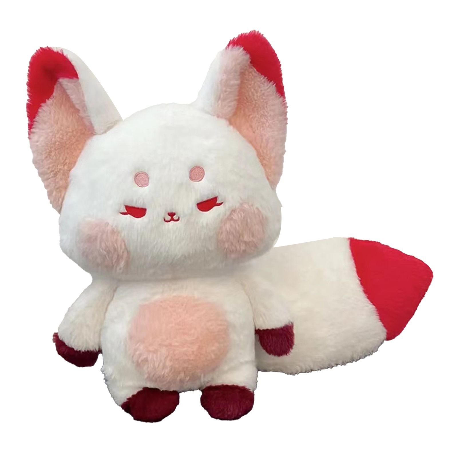 Fox Doll Cute Style Soft Plush Material Stuffed Cartoon Animal Toy for Kids Birthday Present Red Pink Full Length 60cm - Image 1