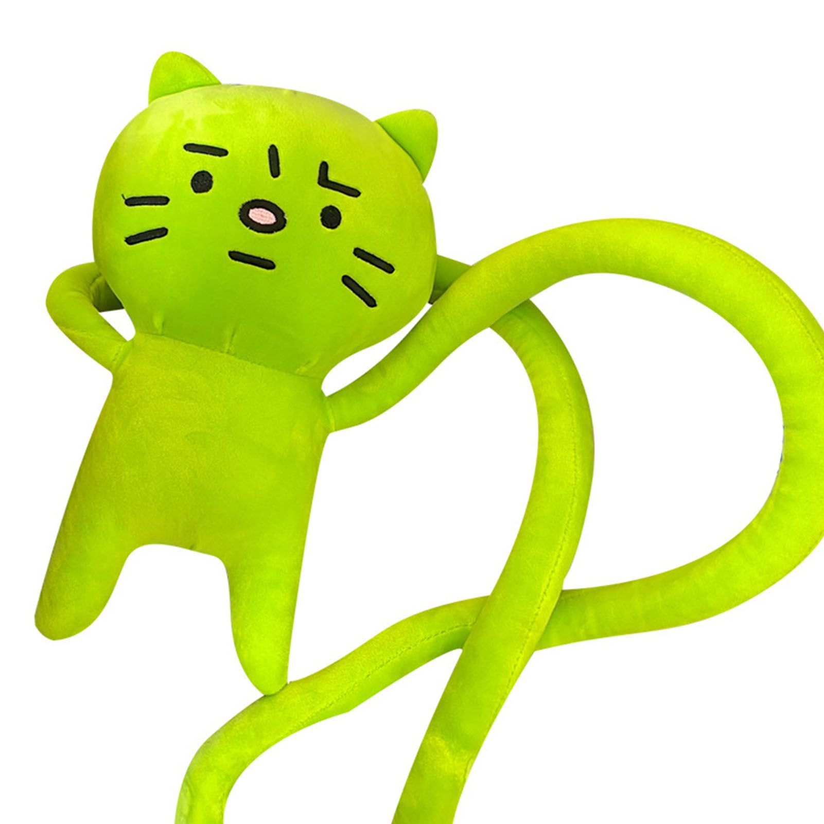 Plush Toy Shoulder Bag Cartoon Long Arm Anxiety Kitty Plush Purse Bag for Shopping Traveling - Image 2
