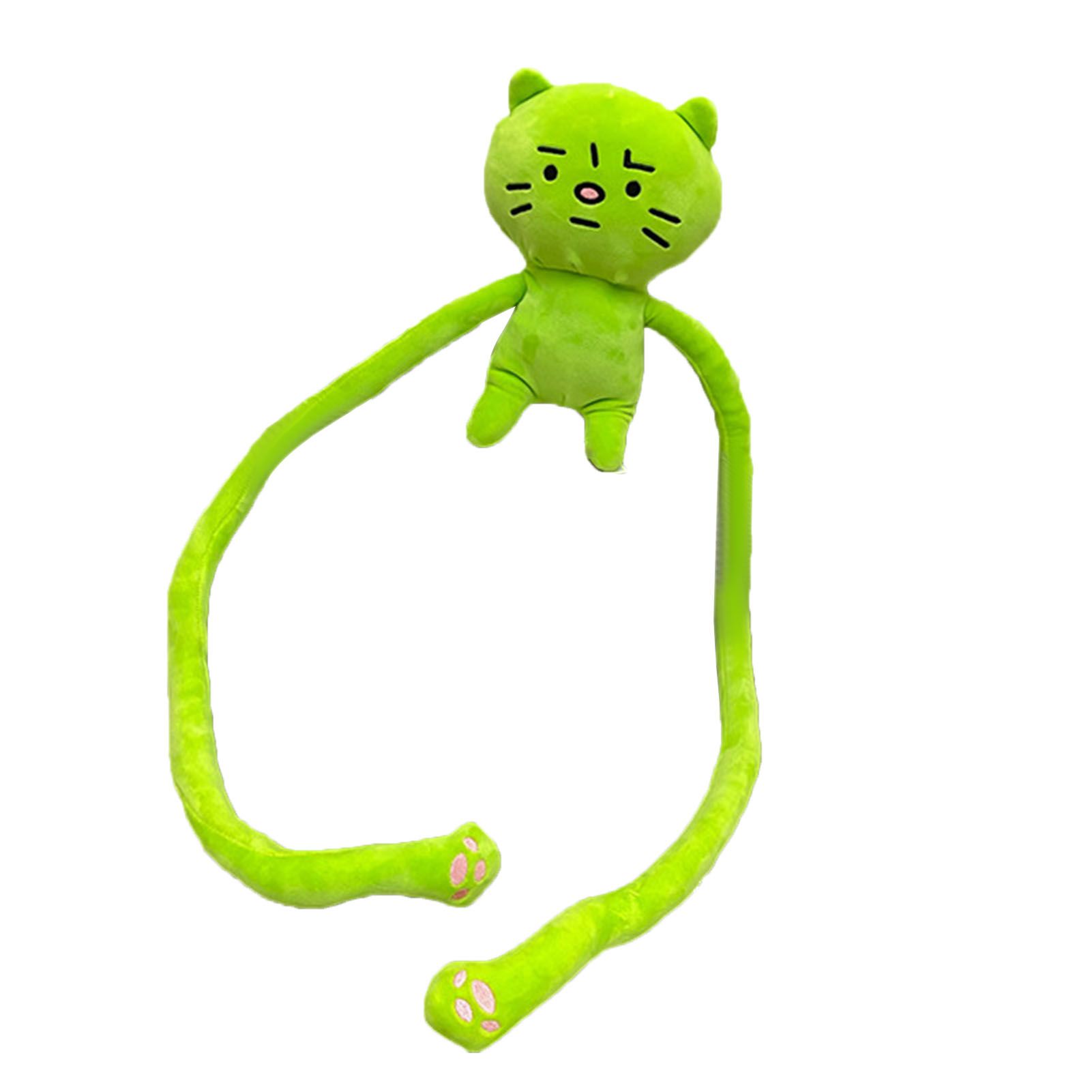 Plush Toy Shoulder Bag Cartoon Long Arm Anxiety Kitty Plush Purse Bag for Shopping Traveling - Image 4