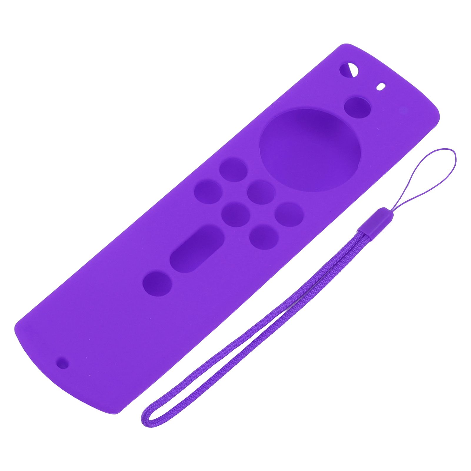 Silicone Protective Case for Fire TV Stick 4K 2018 Remote Control Shockproof Anti Slip Protective Cover Purple - Image 1