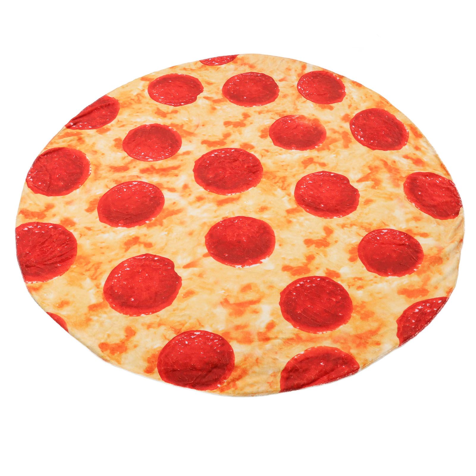 Pizza Blanket for Adults and Kids Soft Flannel Throw Blanket Comfortable Vivid Funny Food Throw for Home - Image 2