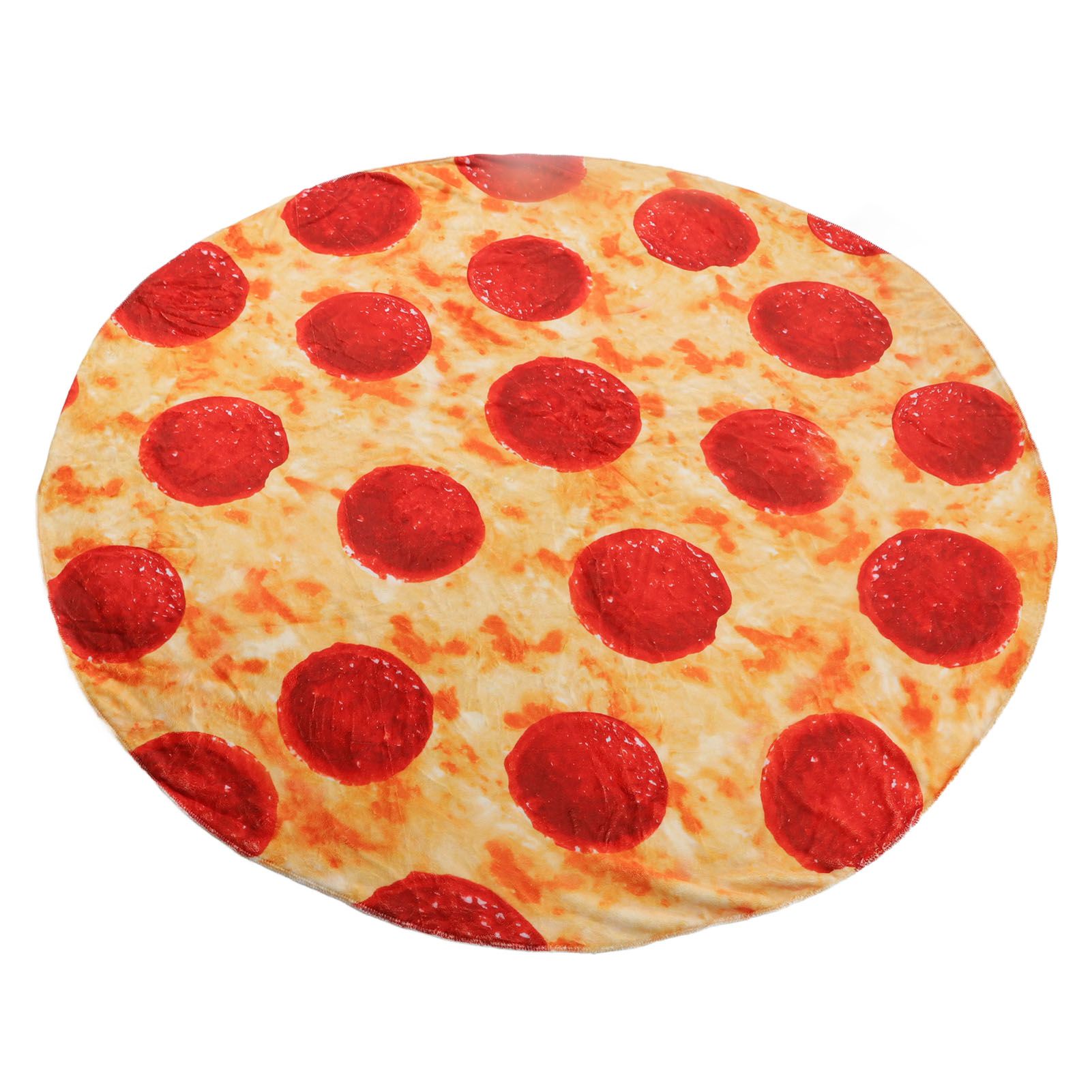 Pizza Blanket for Adults and Kids Soft Flannel Throw Blanket Comfortable Vivid Funny Food Throw for Home - Image 3