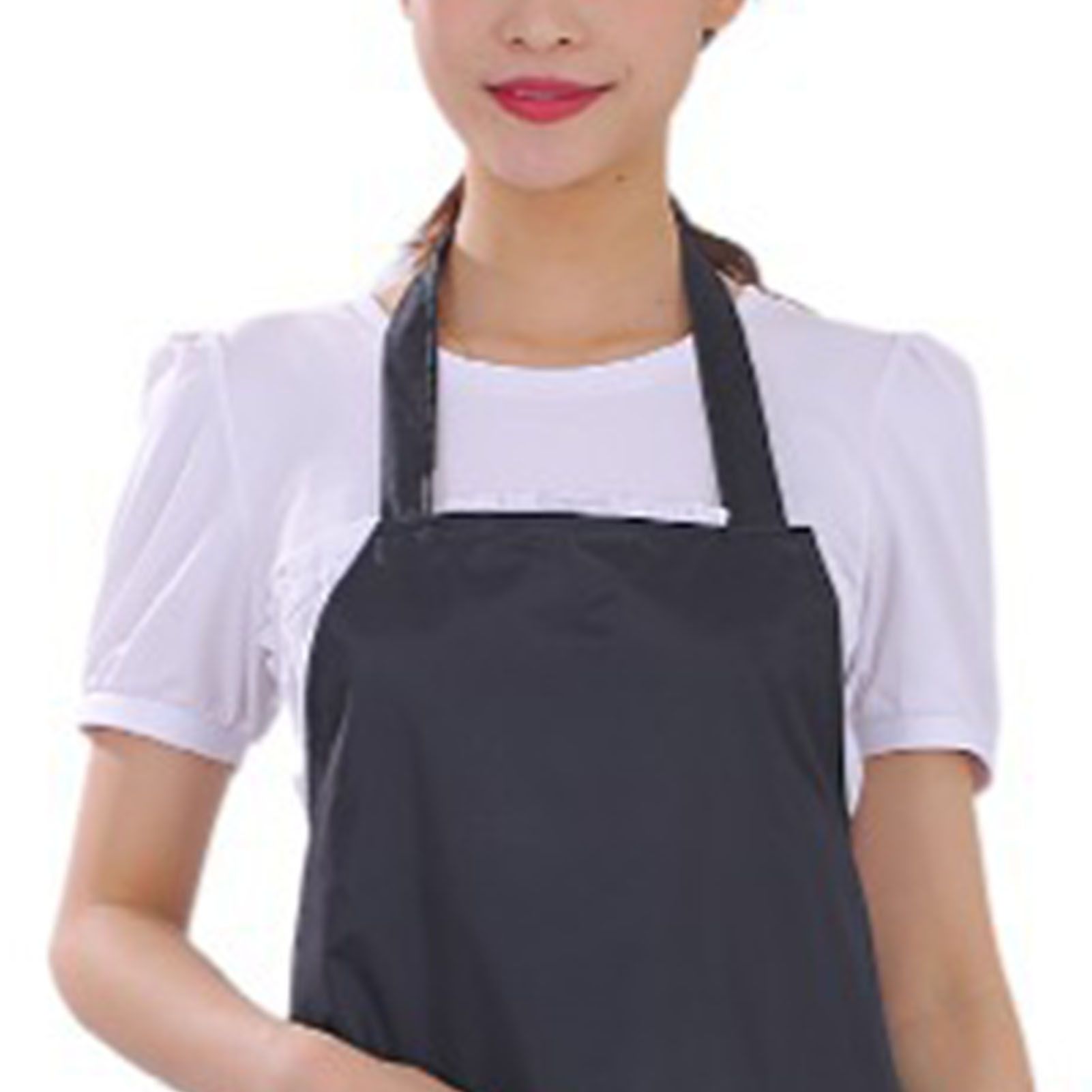 6pcs Waterproof Apron Lightweight Black Apron with Two Pockets for Mens Women for Housework Cooking - Image 7