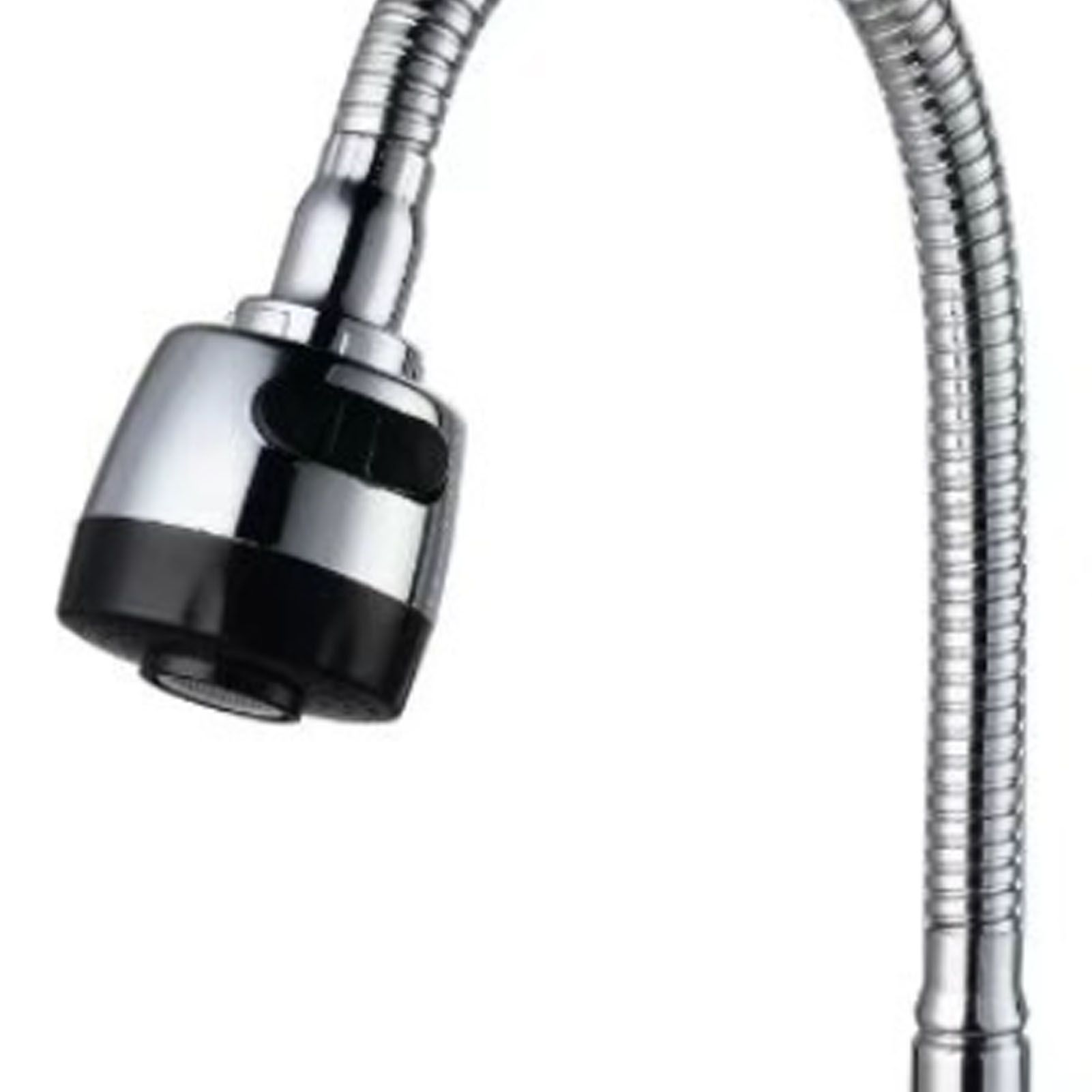 Kitchen Sink Faucet with Pull Down Sprayer Cold and Hot Water Brushed Stainless Steel Faucet Water Tap - Image 6