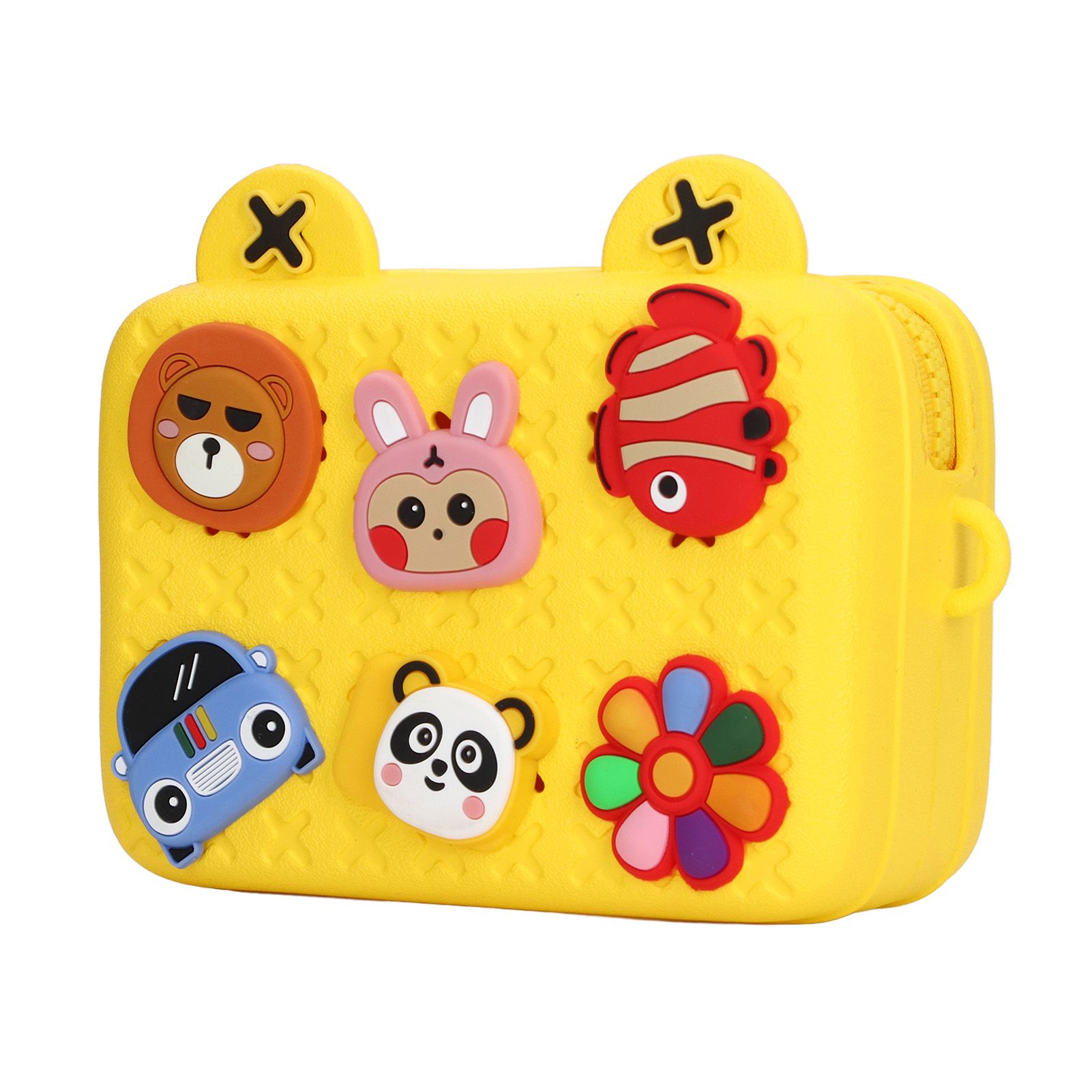 Cartoon Camera Shoulder Bags Children's Camera Protector Bag for Kids Birthday Gift Yellow - Image 2