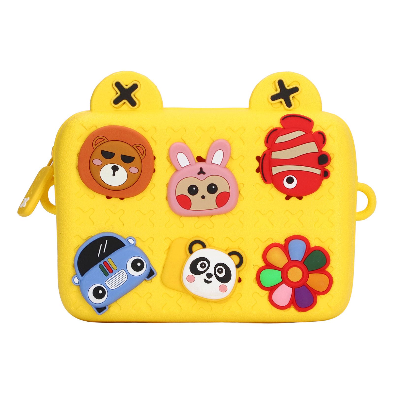 Cartoon Camera Shoulder Bags Children's Camera Protector Bag for Kids Birthday Gift Yellow - Image 3