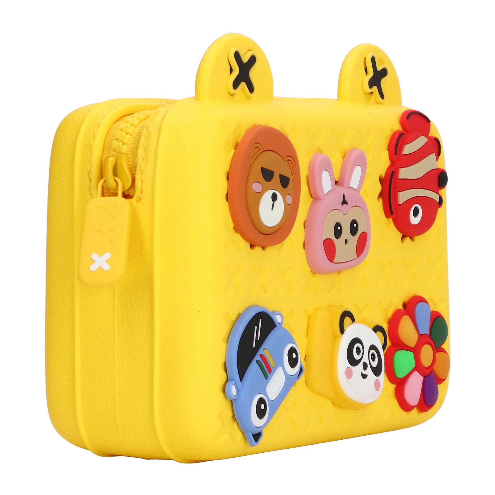 Cartoon Camera Shoulder Bags Children's Camera Protector Bag for Kids Birthday Gift Yellow - Image 4